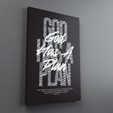 God Has A Plan Canvas