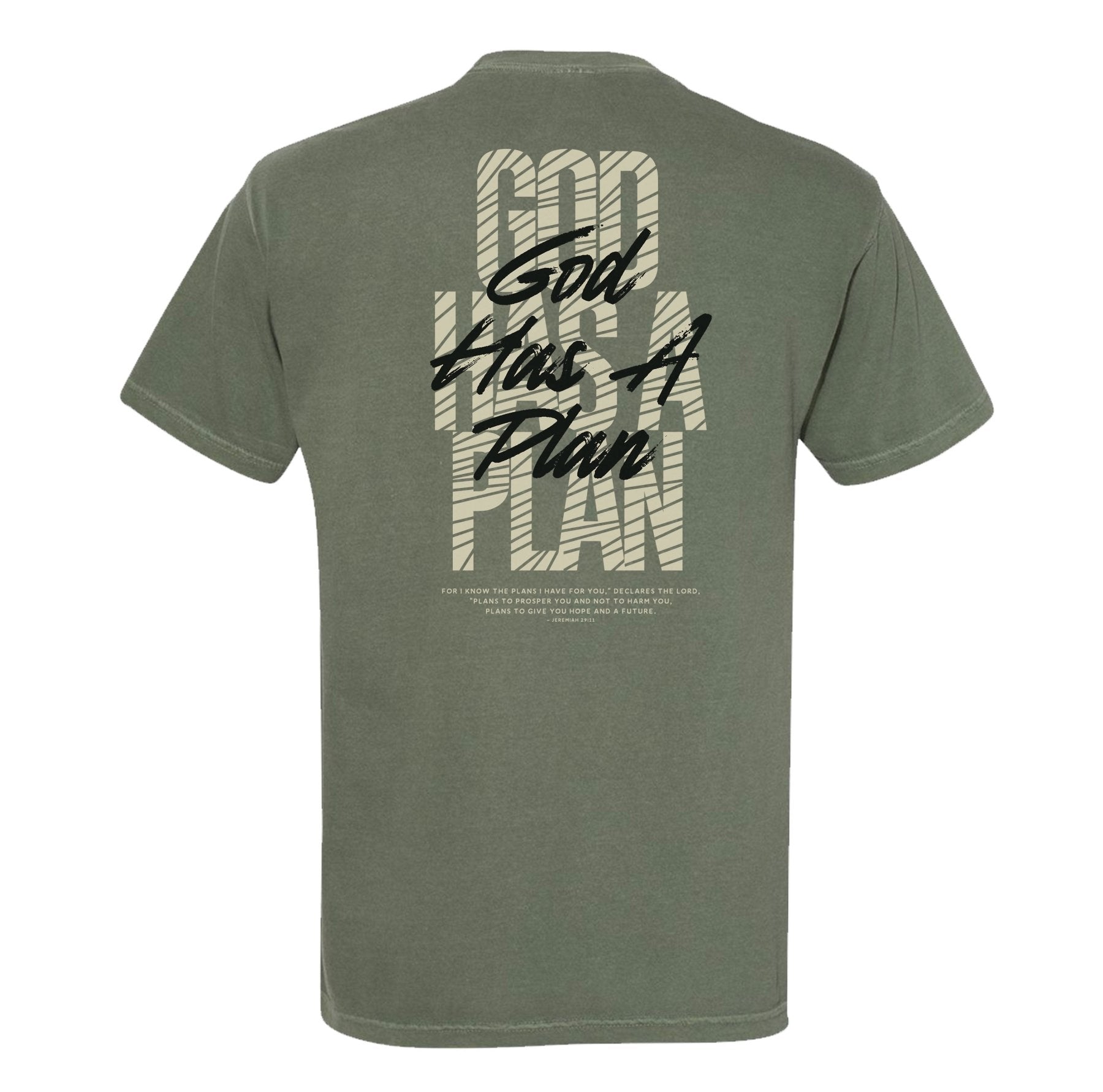 God Has A Plan Heavyweight Tee - Small - Shirt