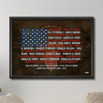 Gold Star Canvas Donation - 25th LRRP - Print