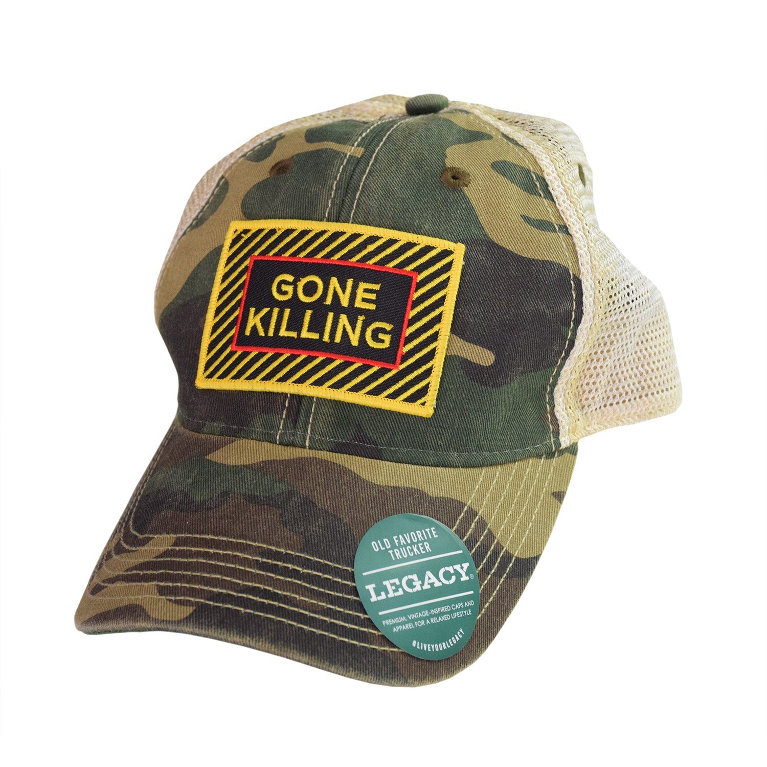 Gone Killing Woodland Camo Dad Hat - OSFM - Headwear