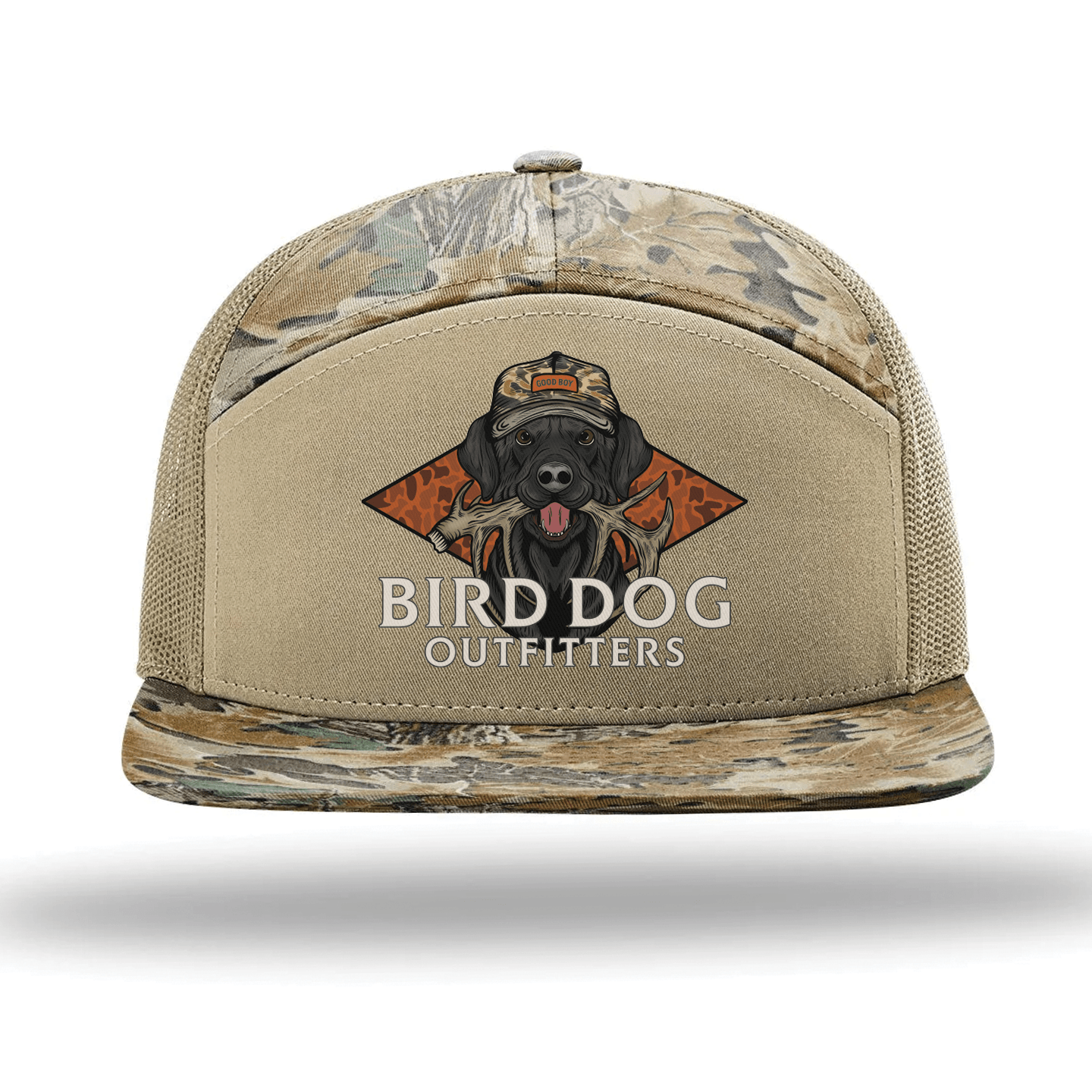 Good Boy 7 - Panel Snapbacks - Realtree Advantage/Khaki Mesh - Hat