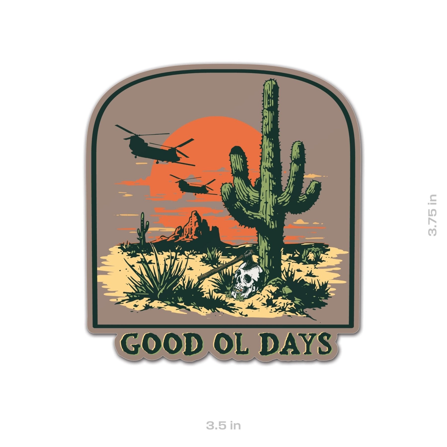 Good Ol Days Sticker - 3.75" - Sticker