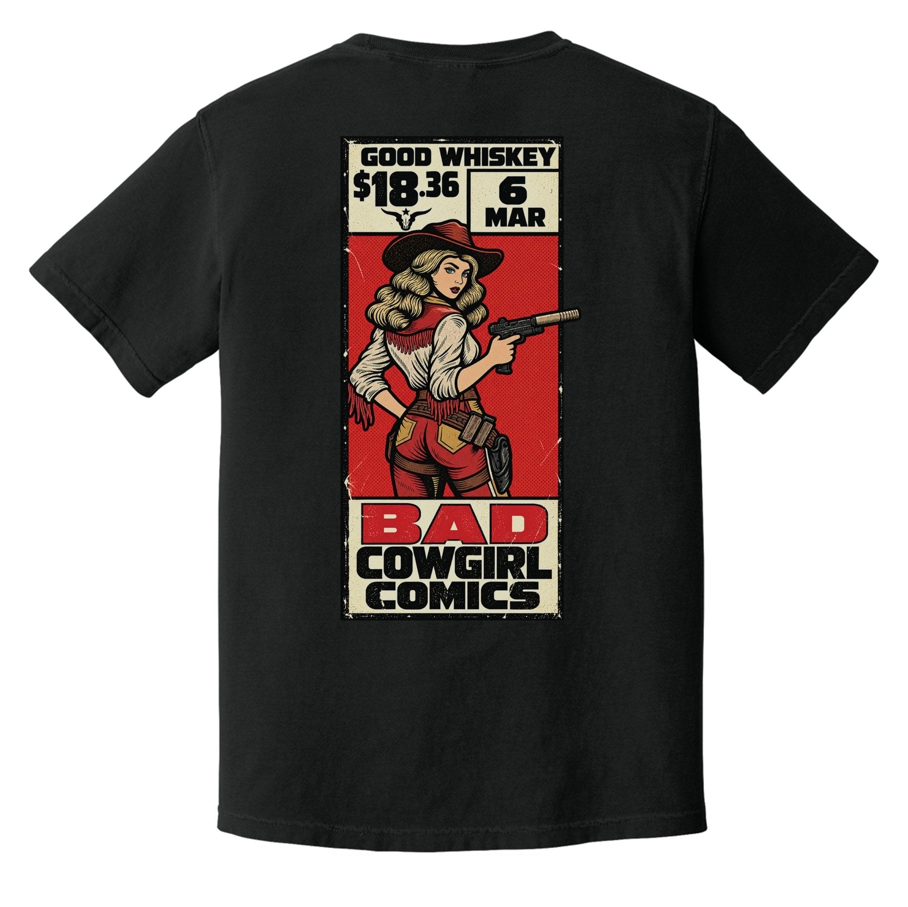 Good Whiskey Comic Heavyweight Tee - Small - Shirt