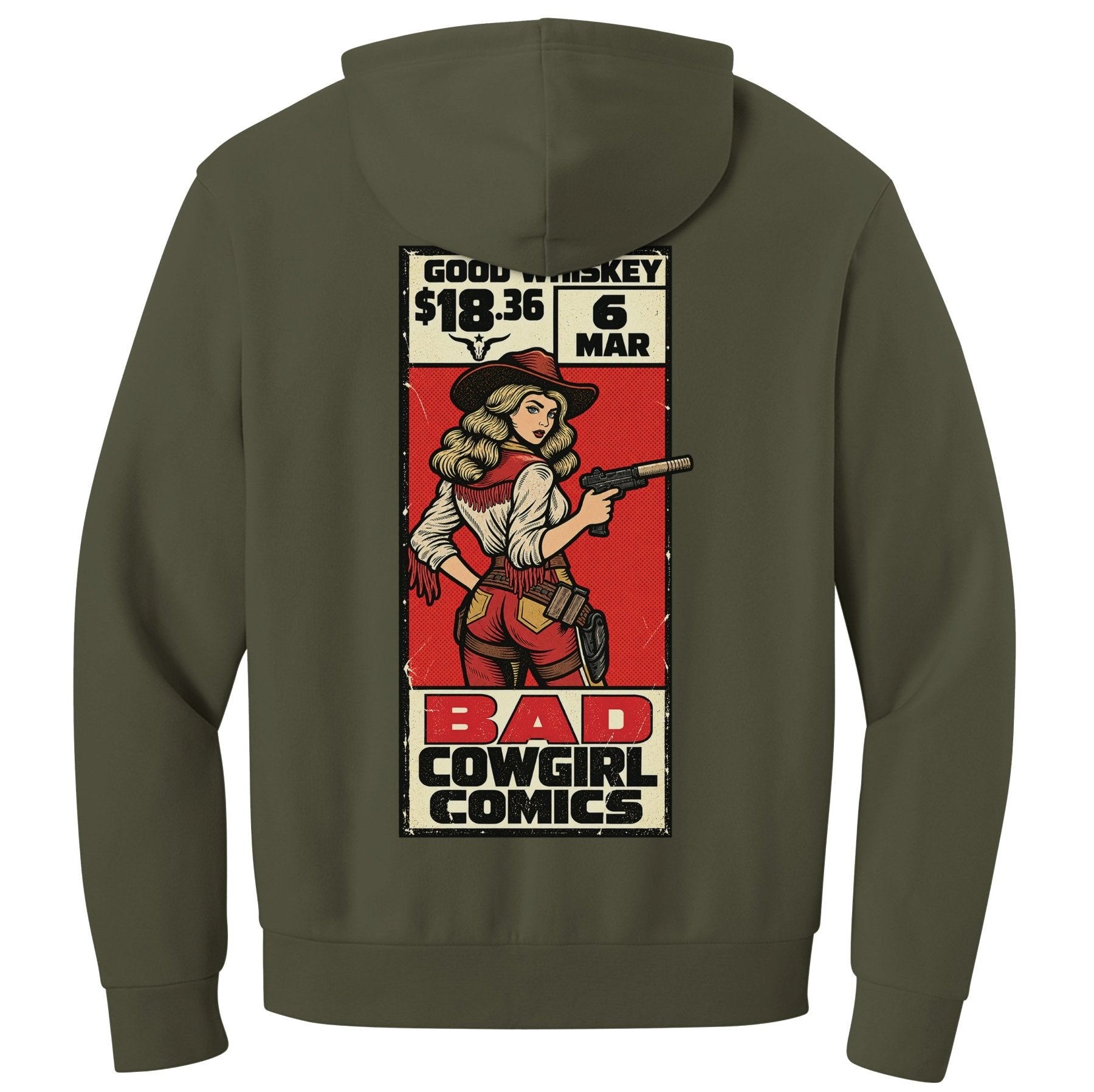 Good Whiskey Comic Hoodie - Small - Hoodie