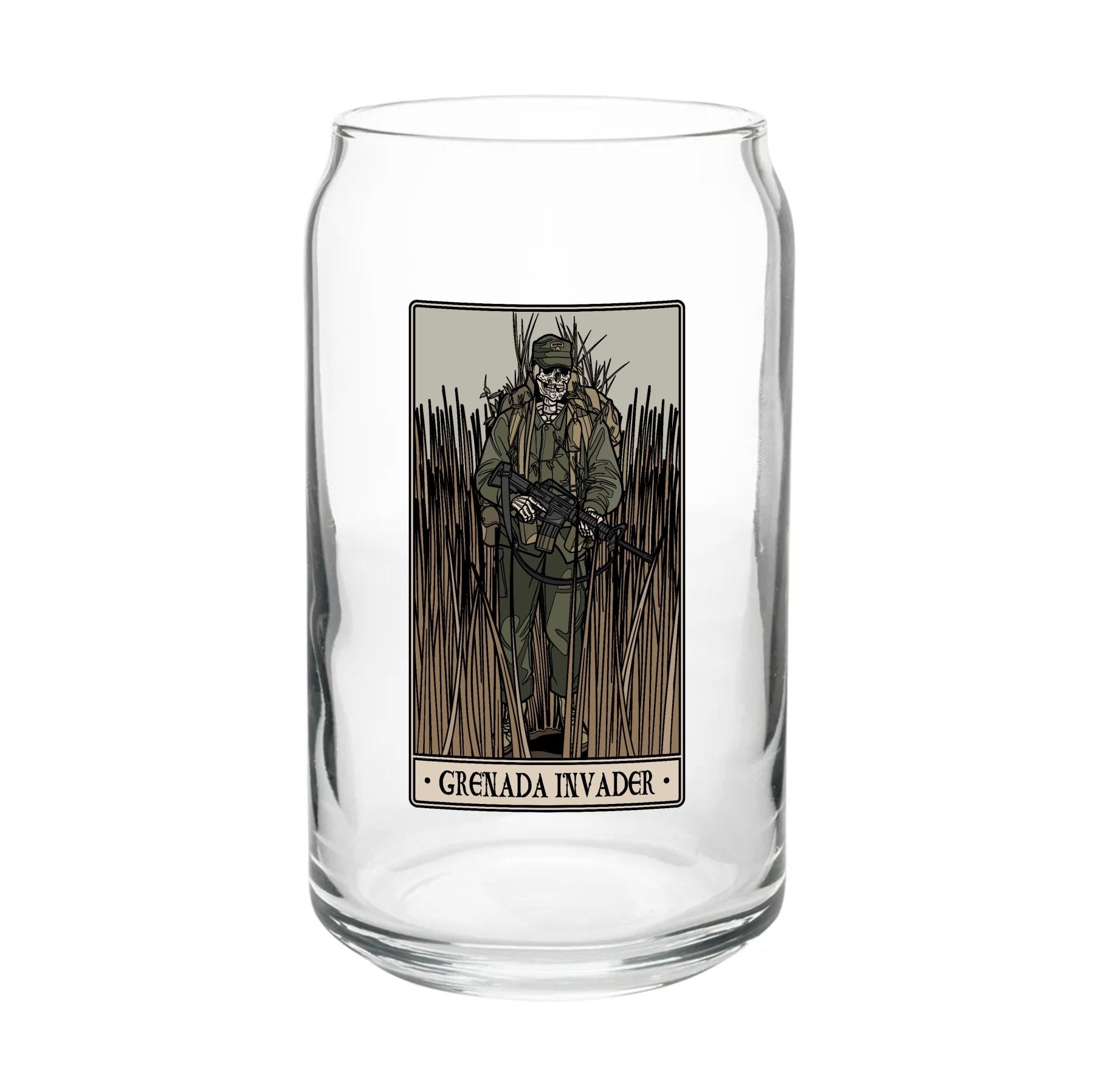 Grenada Invader Beer Can Glass Set - 16oz - Glassware