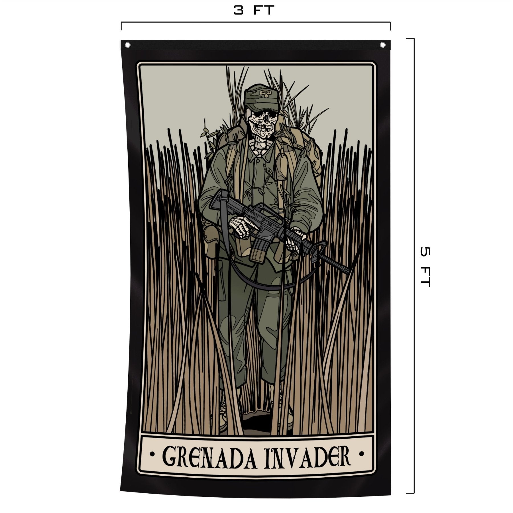 Grenada Invader Tarot Flag - Flag