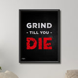 Grind Till You Die - Canvas - Print