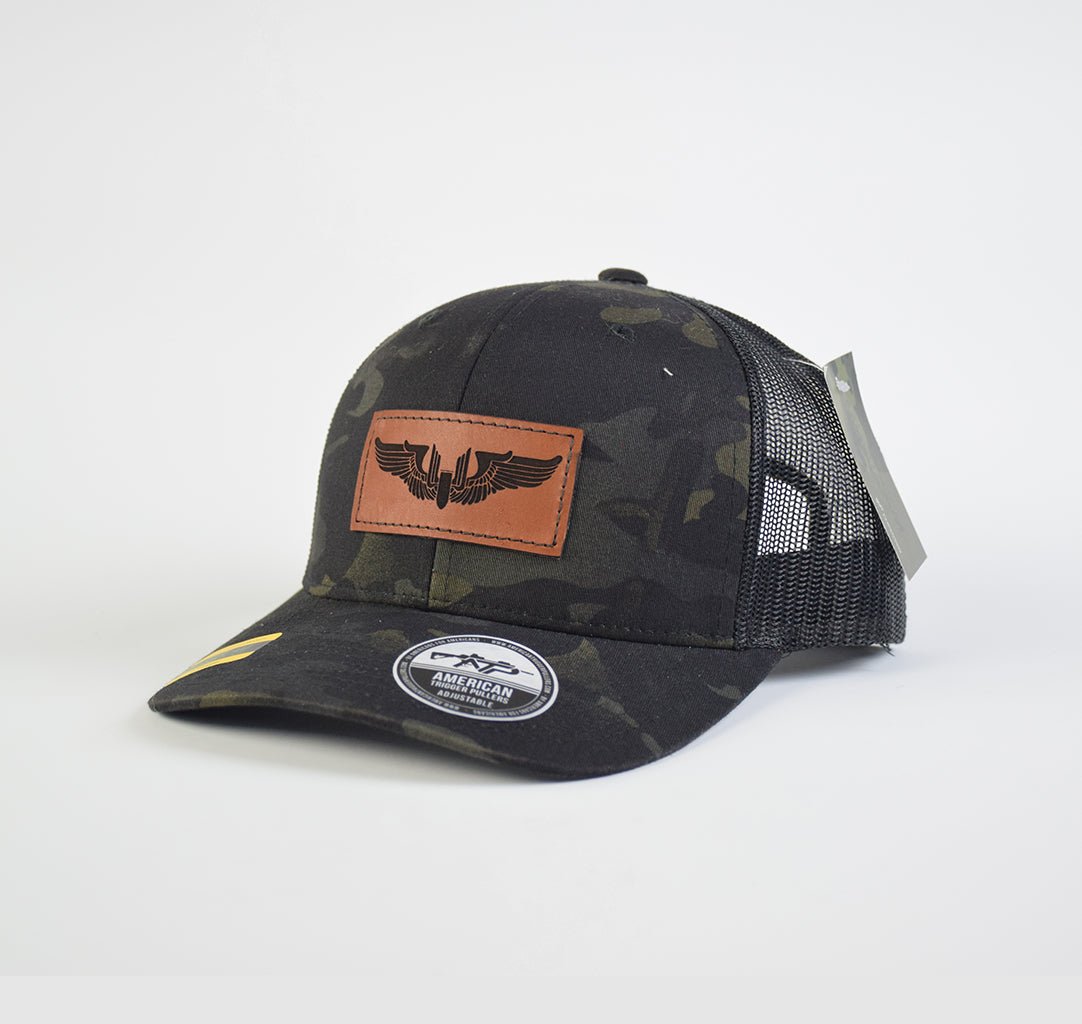 Gunner Wings Leather SnapBack - Adjustable - Headwear