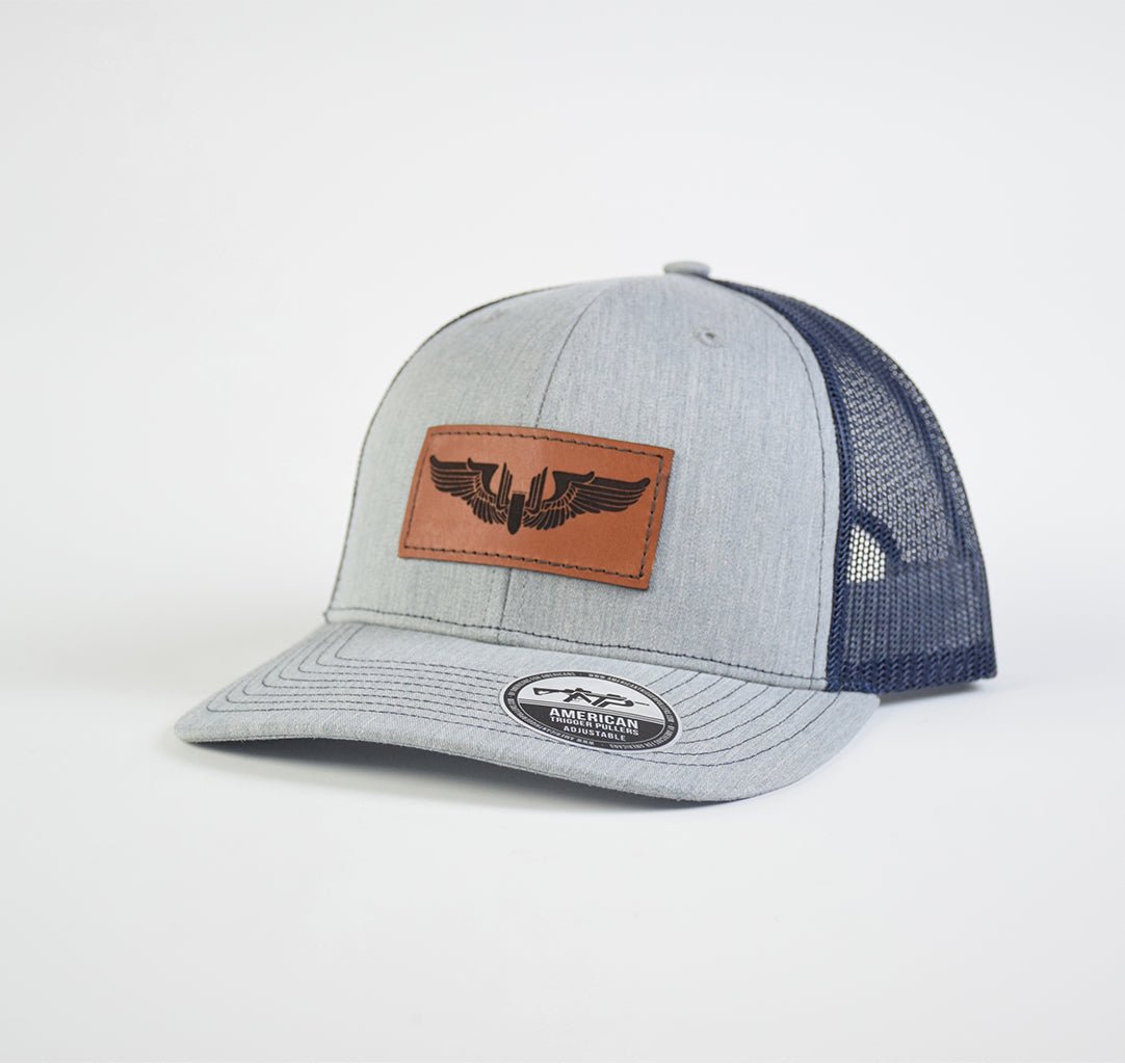 Gunner Wings Leather SnapBack - Adjustable - Headwear