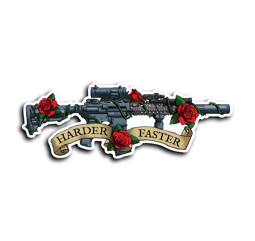 Harder Faster AR Sticker - Sticker