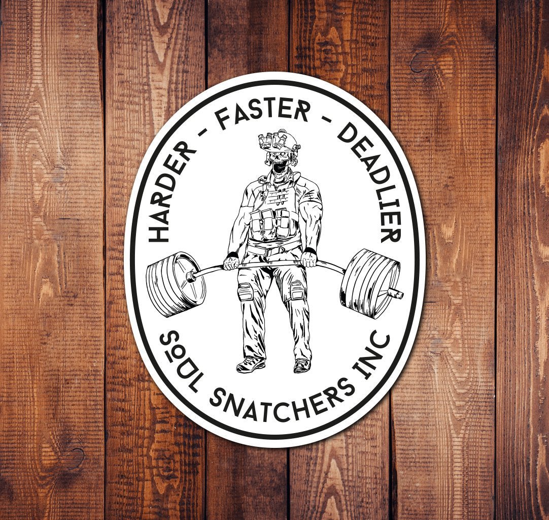 Harder Faster Deadlier Sticker - 3.75" x 3" - Sticker