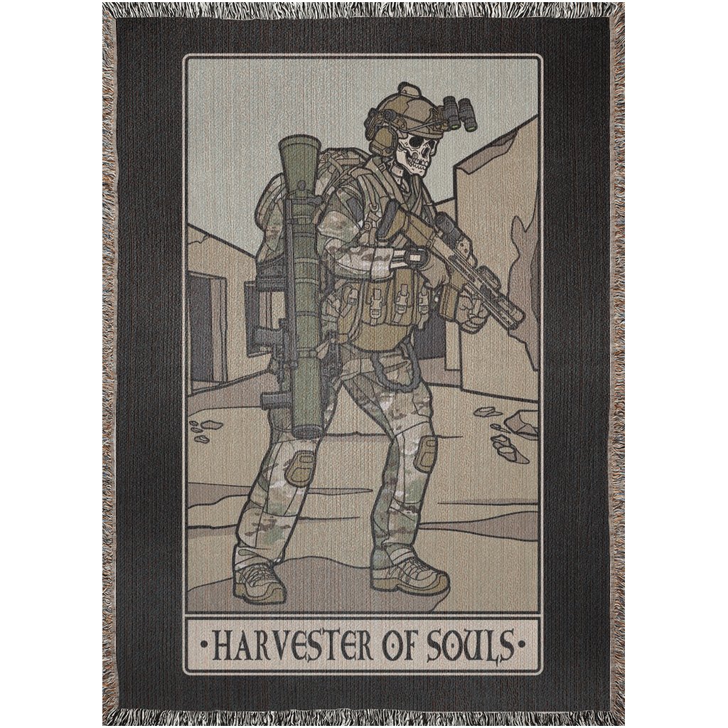 Harvester of Souls Woven Blanket - 52x37 inch - No Discount