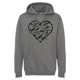 Heart Guns Hoodie - Small - Hoodie