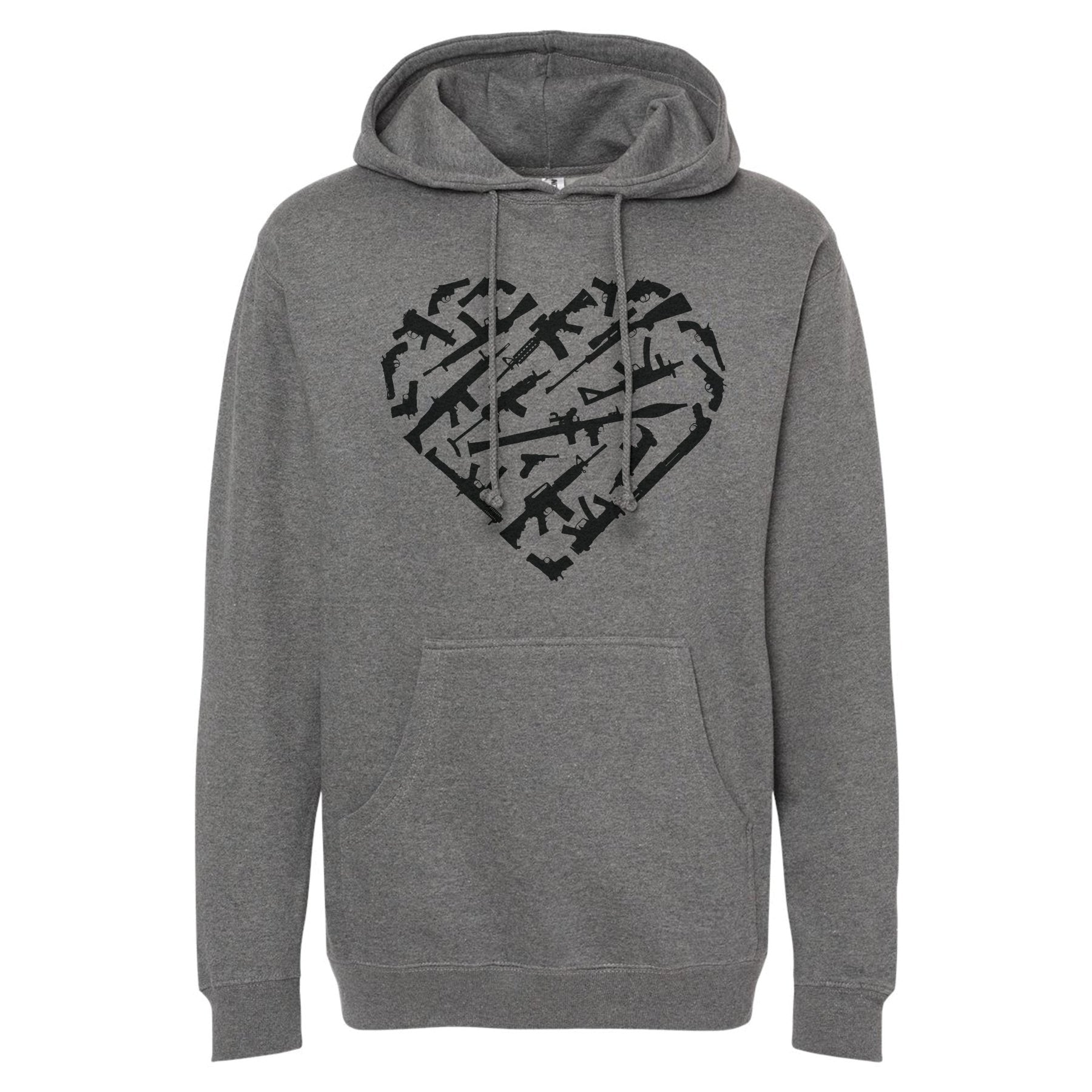 Heart Guns Hoodie - Small - Hoodie