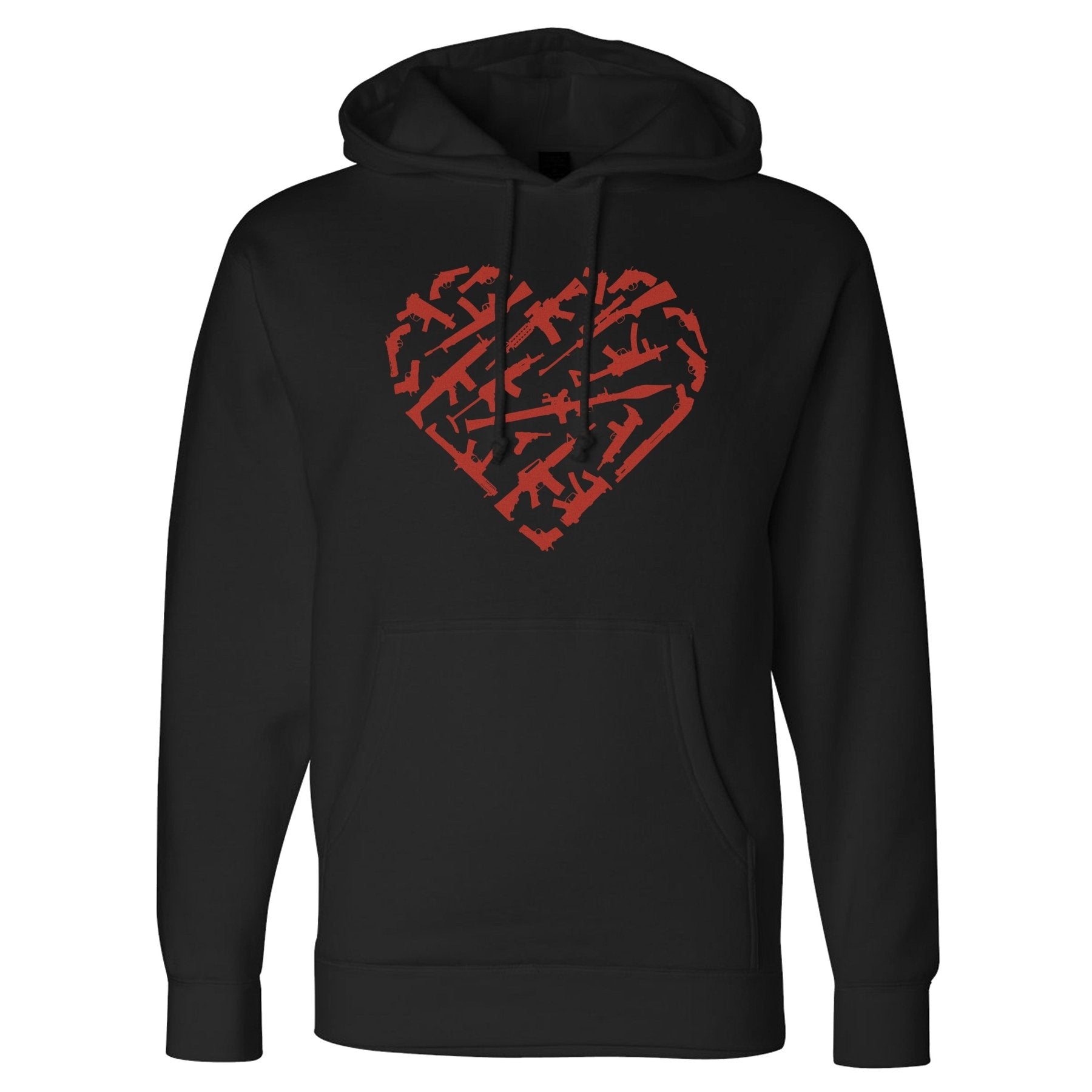 Heart Guns Hoodie - Small - Hoodie