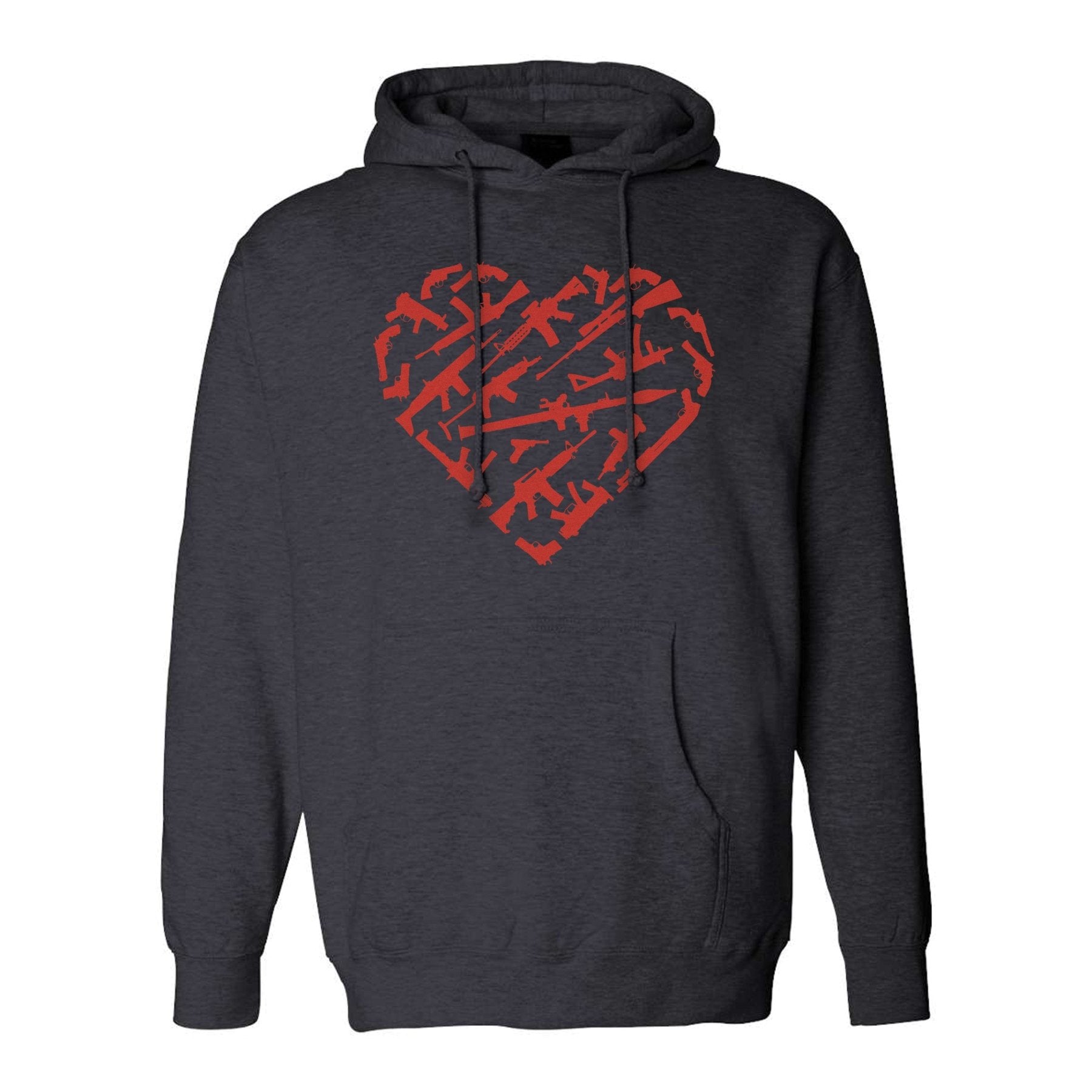 Heart Guns Hoodie - Small - Hoodie