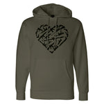 Heart Guns Hoodie - Small - Hoodie