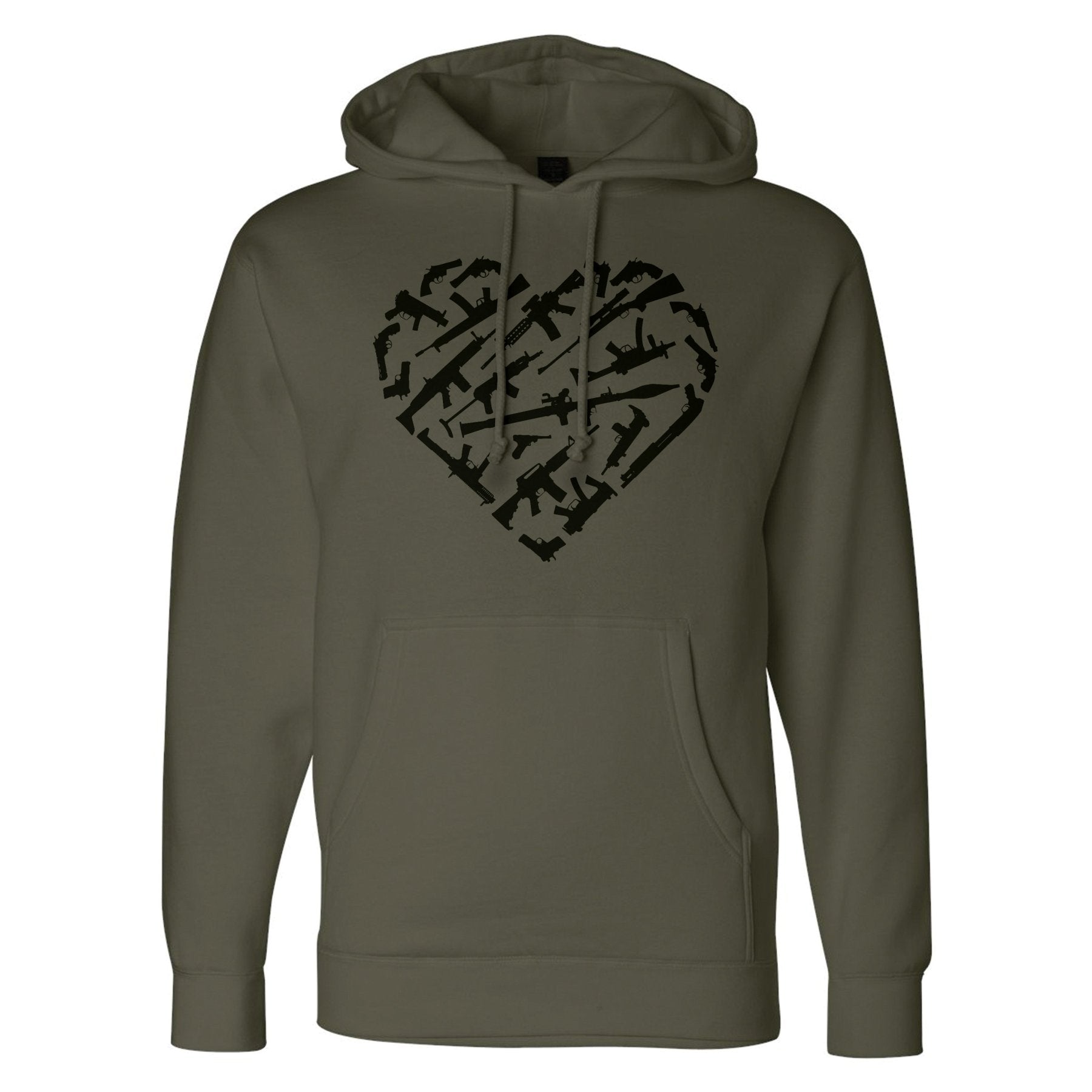 Heart Guns Hoodie - Small - Hoodie