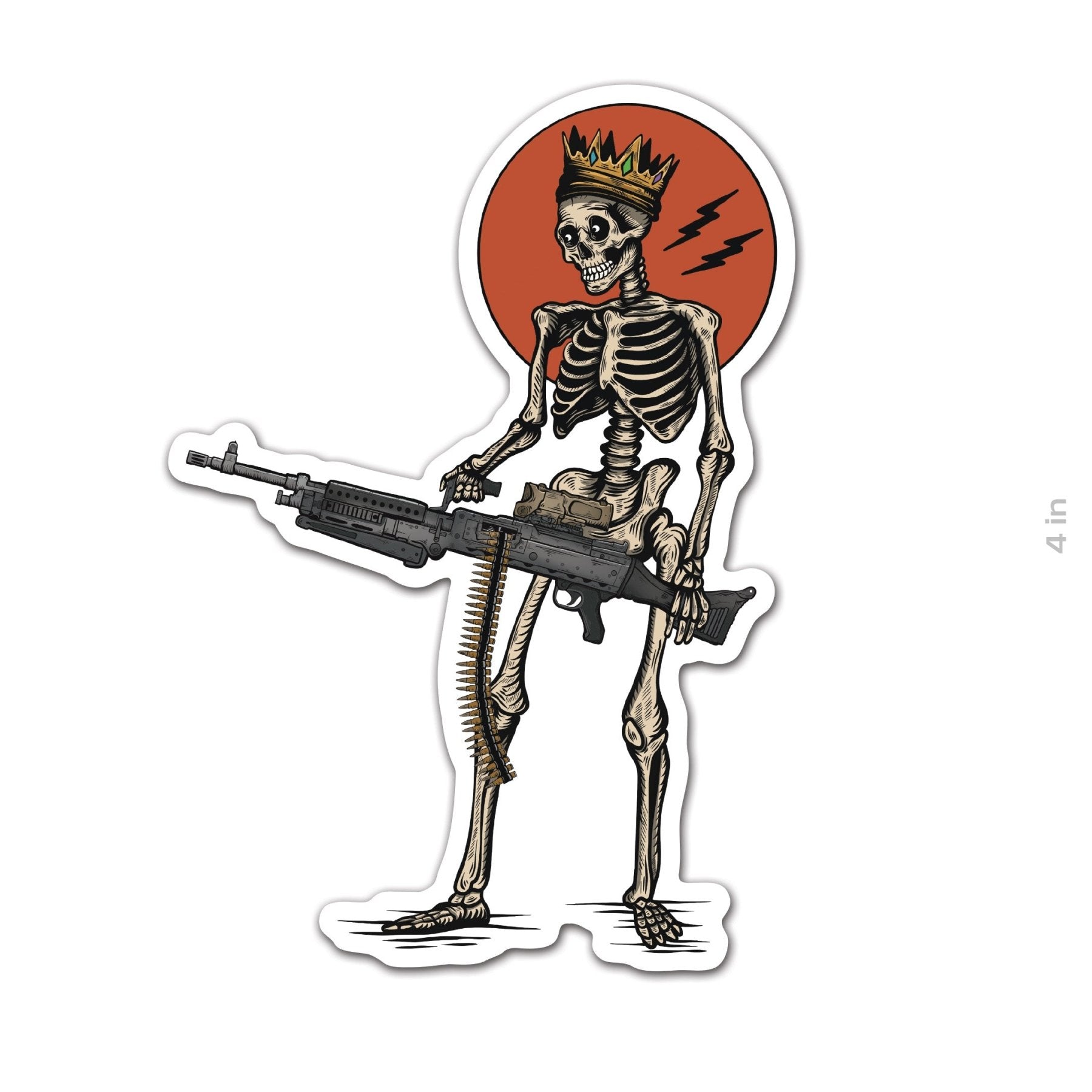 Heavy Gunner Skeleton Sticker – American Trigger Pullers