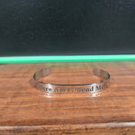 Here Am I. Send Me Stainless Steel Bracelet - 9.5mm x 7" - Bracelet