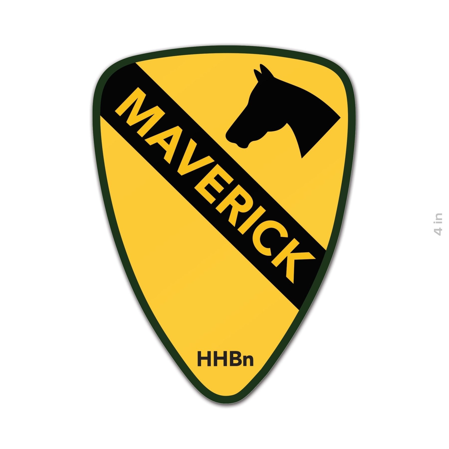HHBN 1CD Maverick Shield Sticker - 4" - Private Sticker