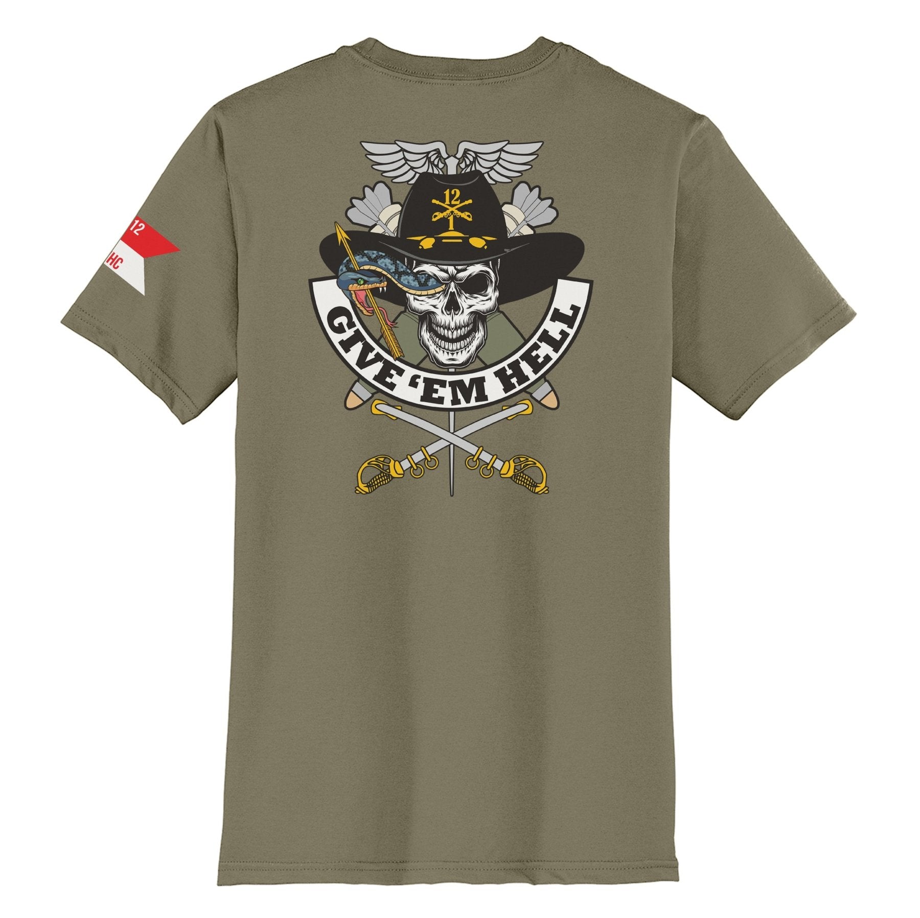 HHC 1-12 Cav BN Scout Tee - Small - Private Shirt