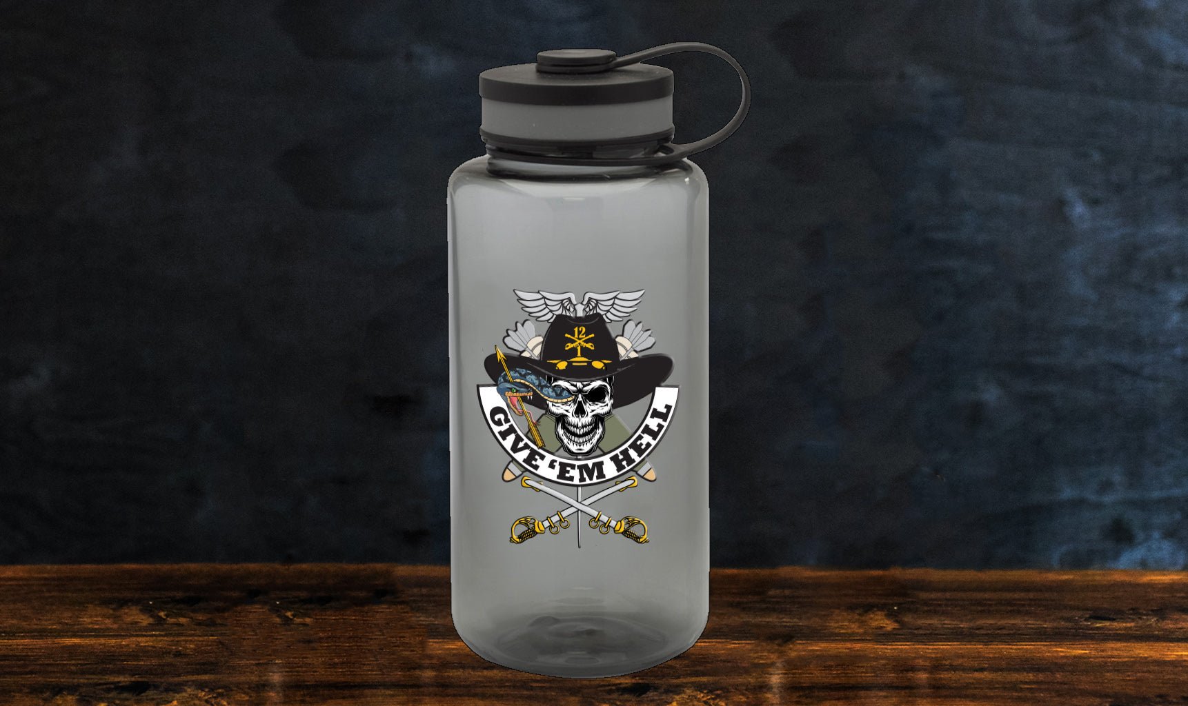 HHC 1 - 12 Cav Water Bottle - 38oz - Private Water Bottle