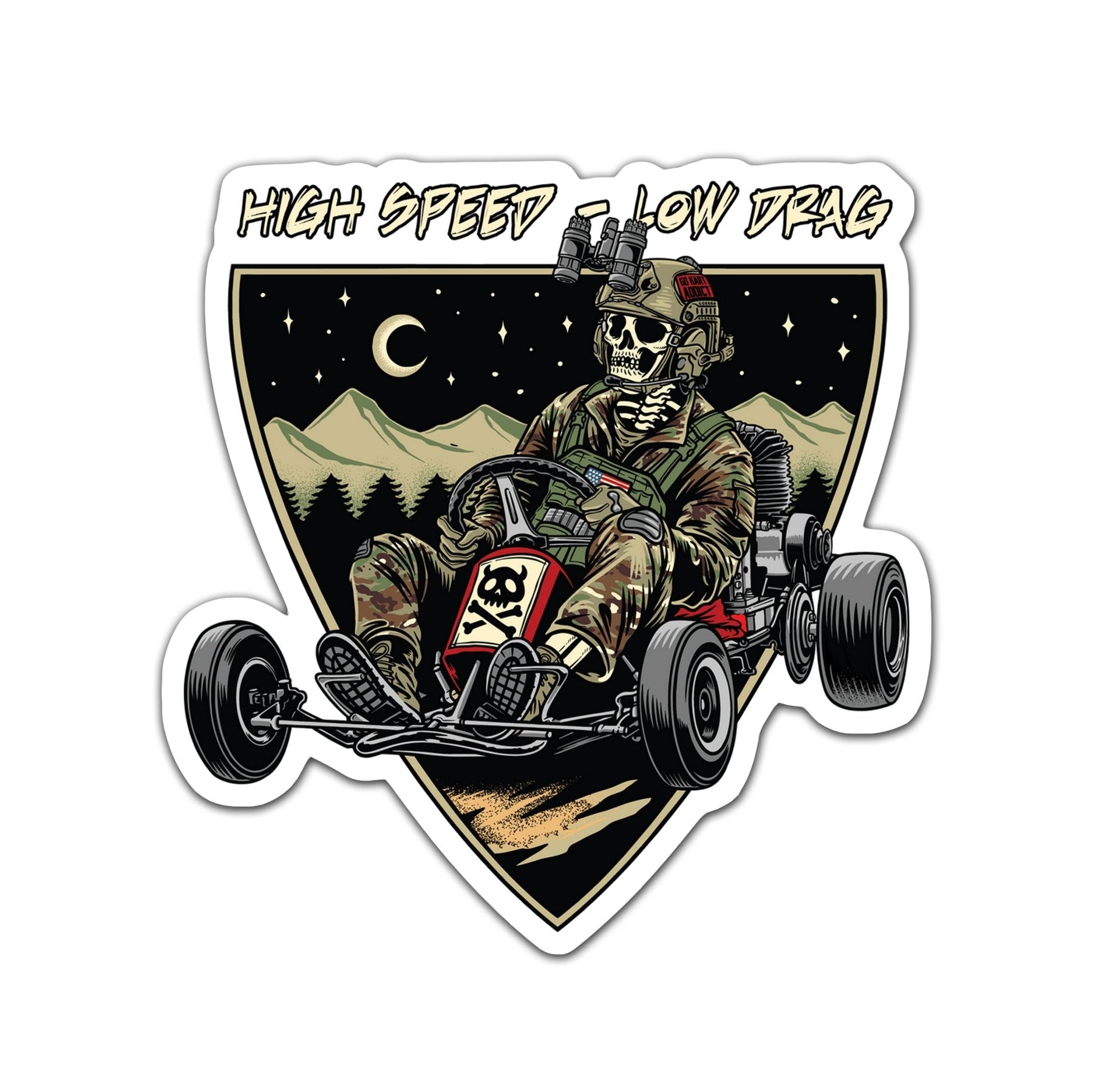 High Speed Low Drag Sticker - 4" - Sticker