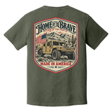 Home of the Brave Humvee Heavyweight Tee - Small - Shirt