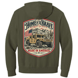 Home of the Brave Humvee Hoodie - Small - Hoodie