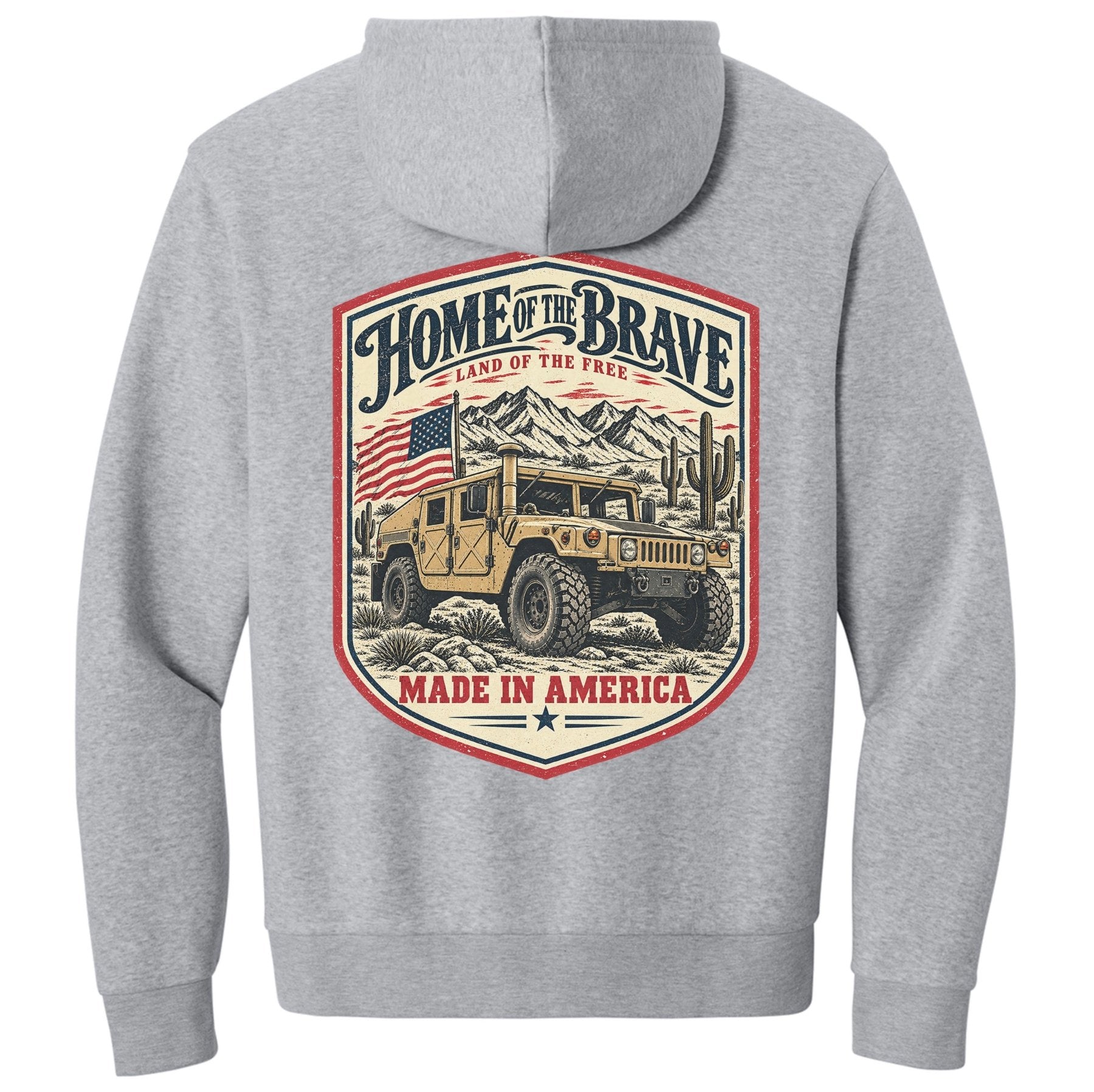 Home of the Brave Humvee Hoodie - Small - Hoodie