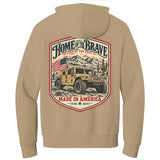 Home of the Brave Humvee Hoodie - Small - Hoodie