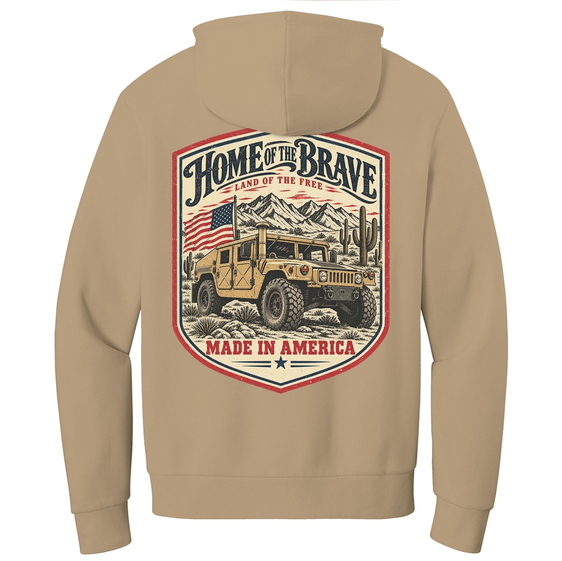 Home of the Brave Humvee Hoodie - Small - Hoodie