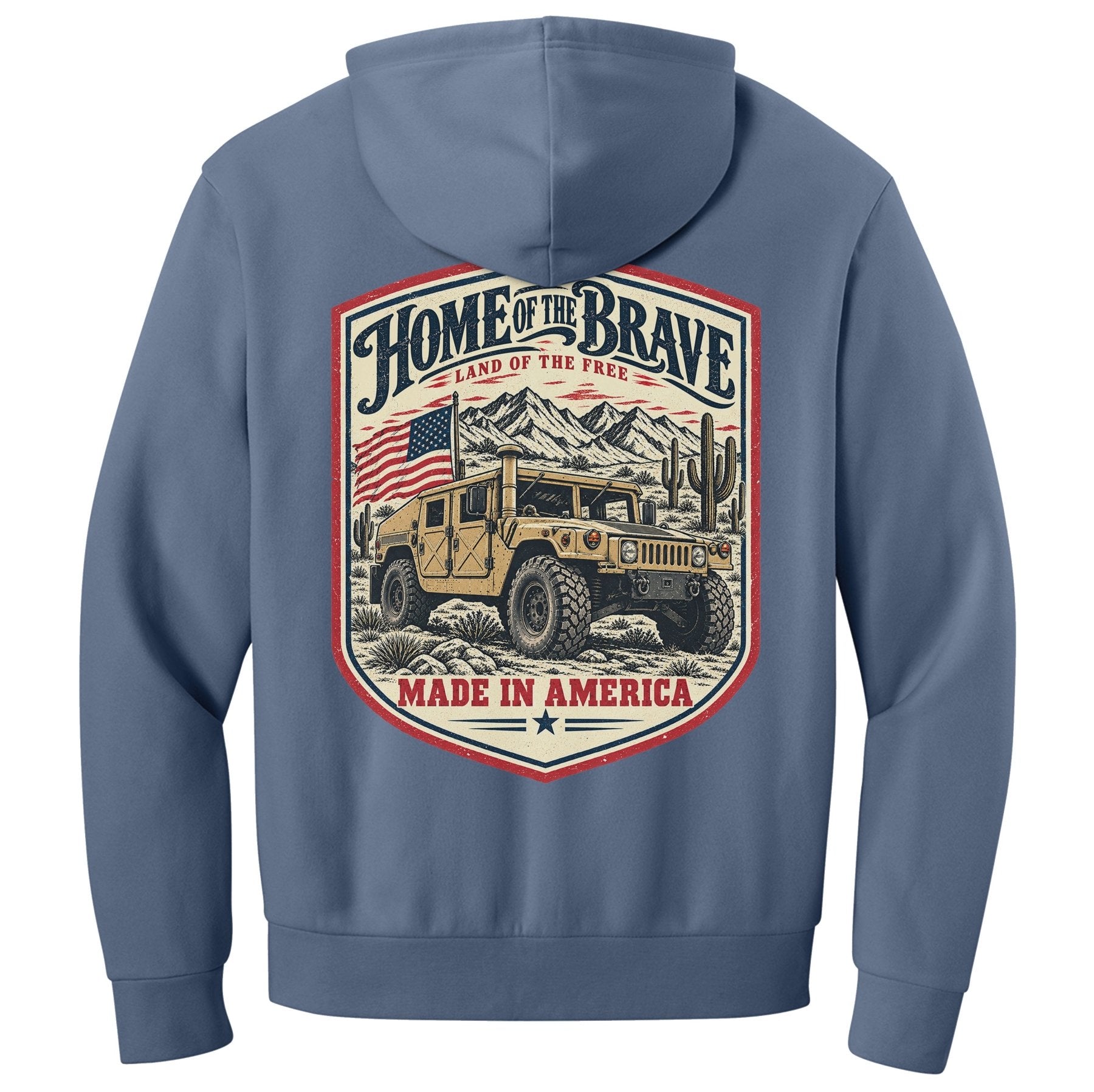 Home of the Brave Humvee Hoodie - Small - Hoodie
