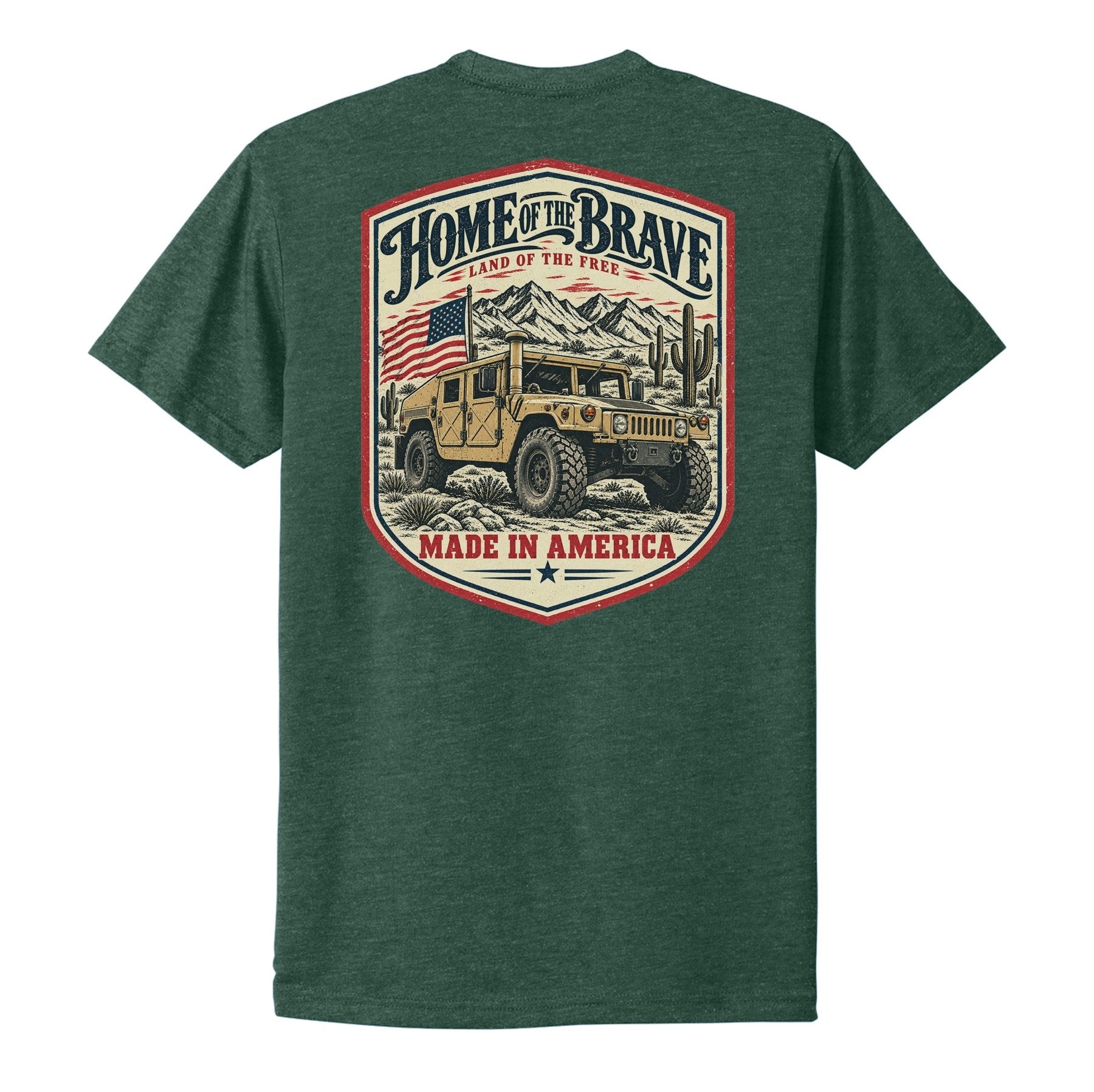 Home of the Brave Humvee Tee - Small - Shirt