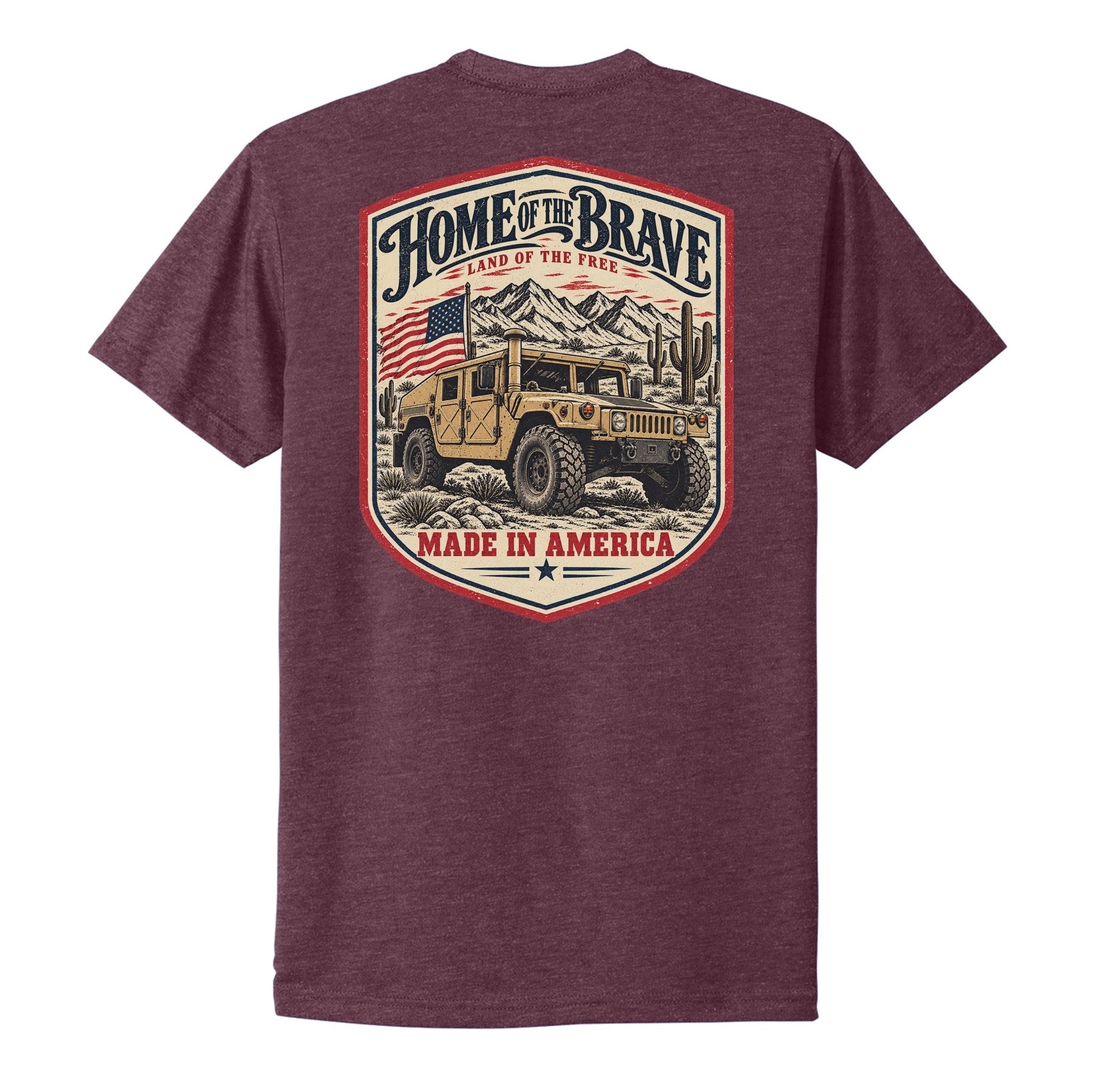 Home of the Brave Humvee Tee - Small - Shirt