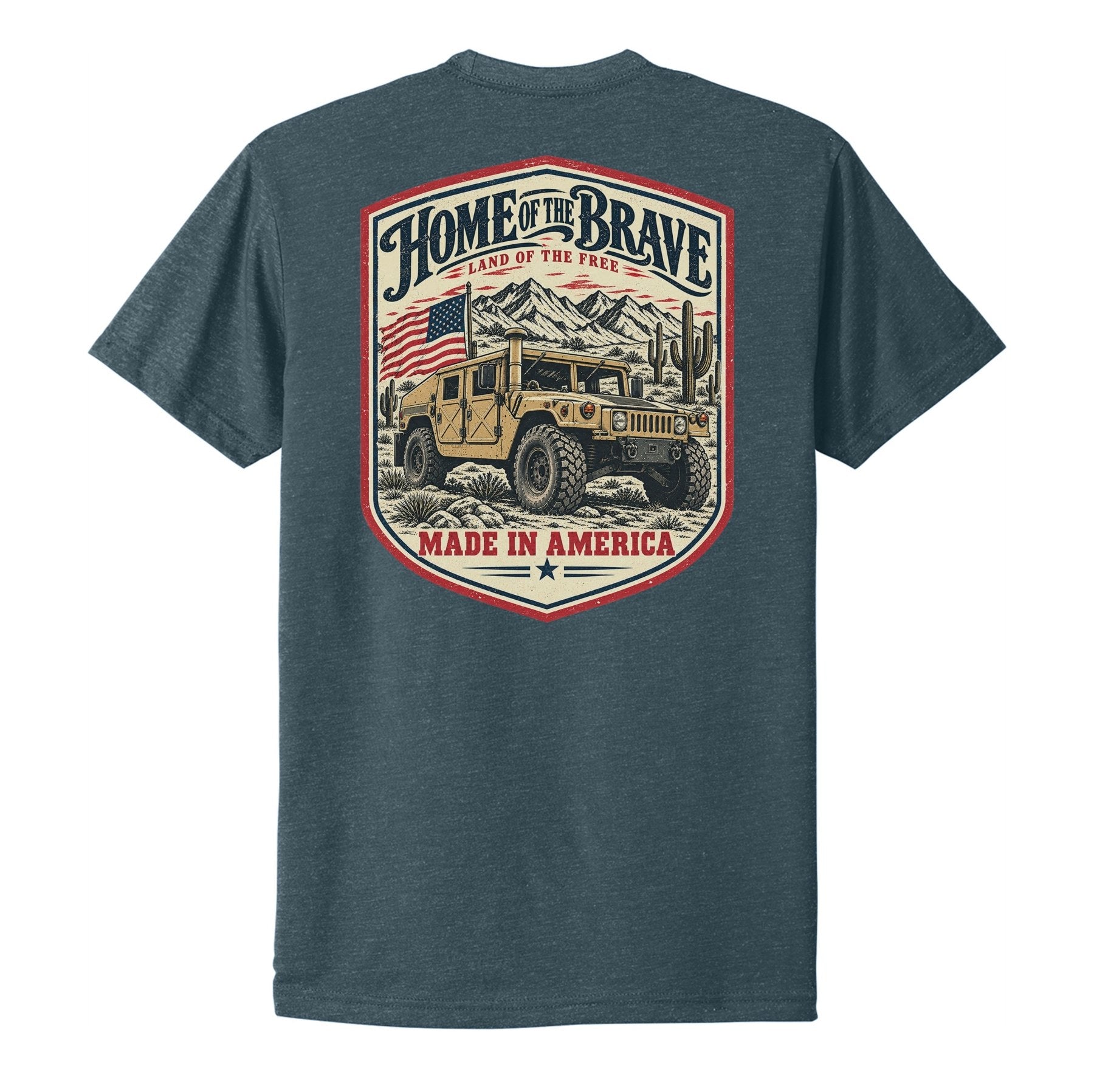 Home of the Brave Humvee Tee - Small - Shirt