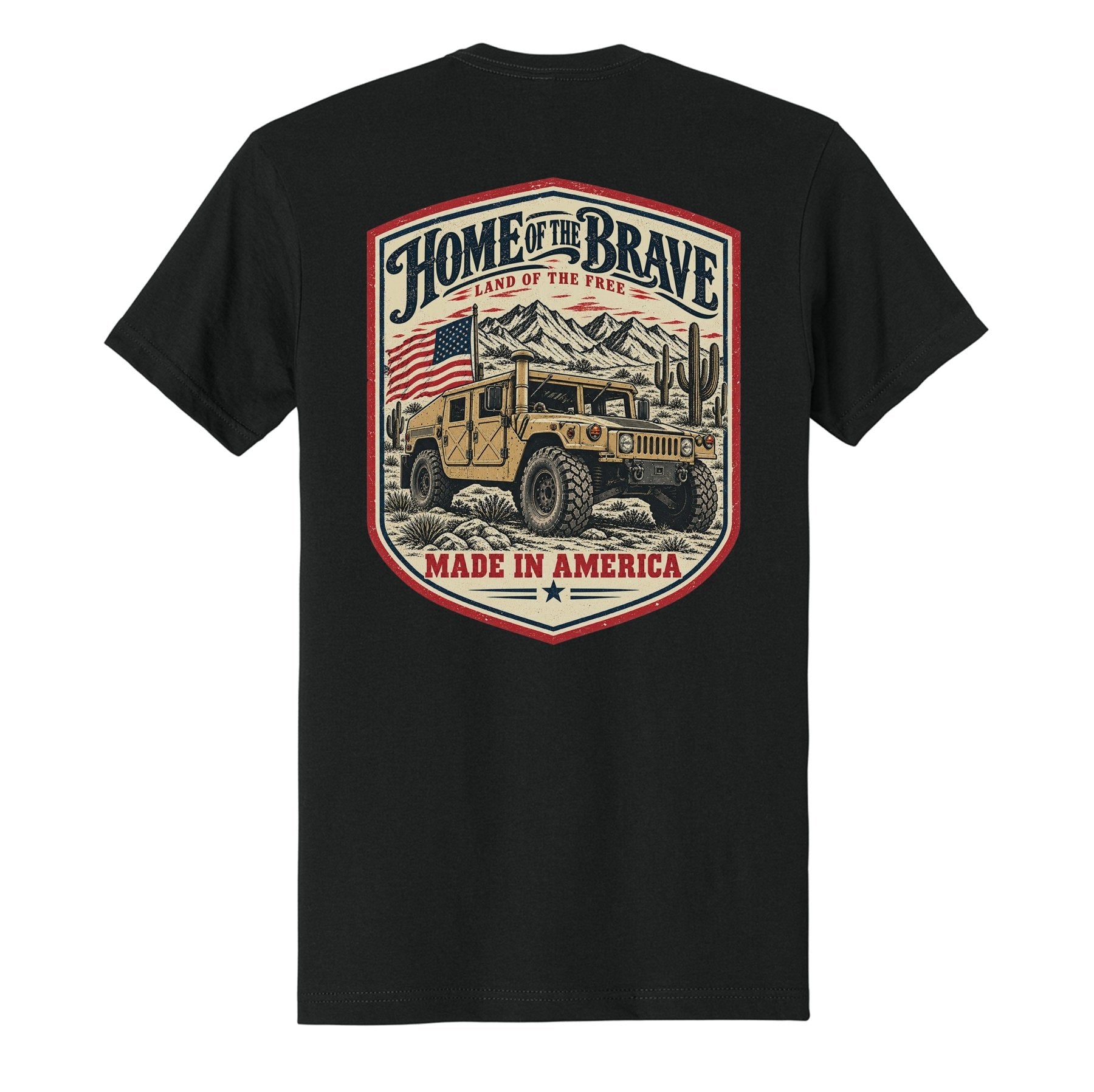 Home of the Brave Humvee Tee - Small - Shirt