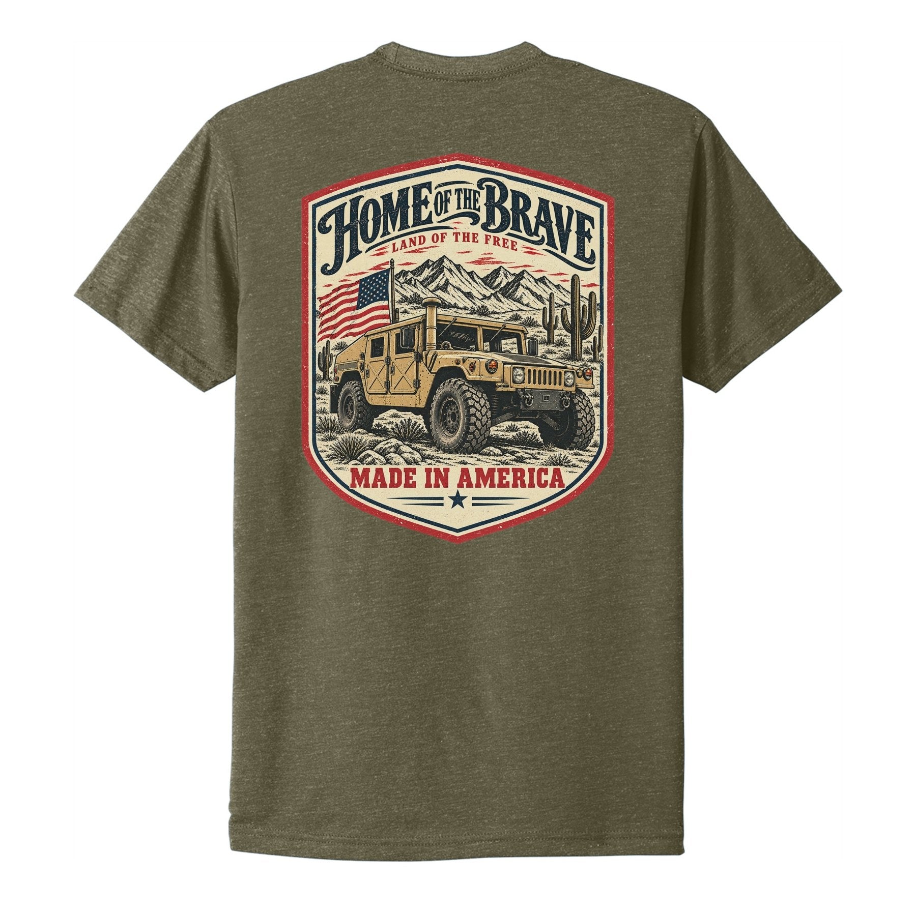 Home of the Brave Humvee Tee - Small - Shirt