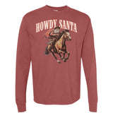 Howdy Santa Long Sleeve Heavyweight - Small - Long Sleeve