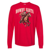 Howdy Santa Long Sleeve Heavyweight - Small - Long Sleeve
