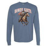Howdy Santa Long Sleeve Heavyweight - Small - Long Sleeve