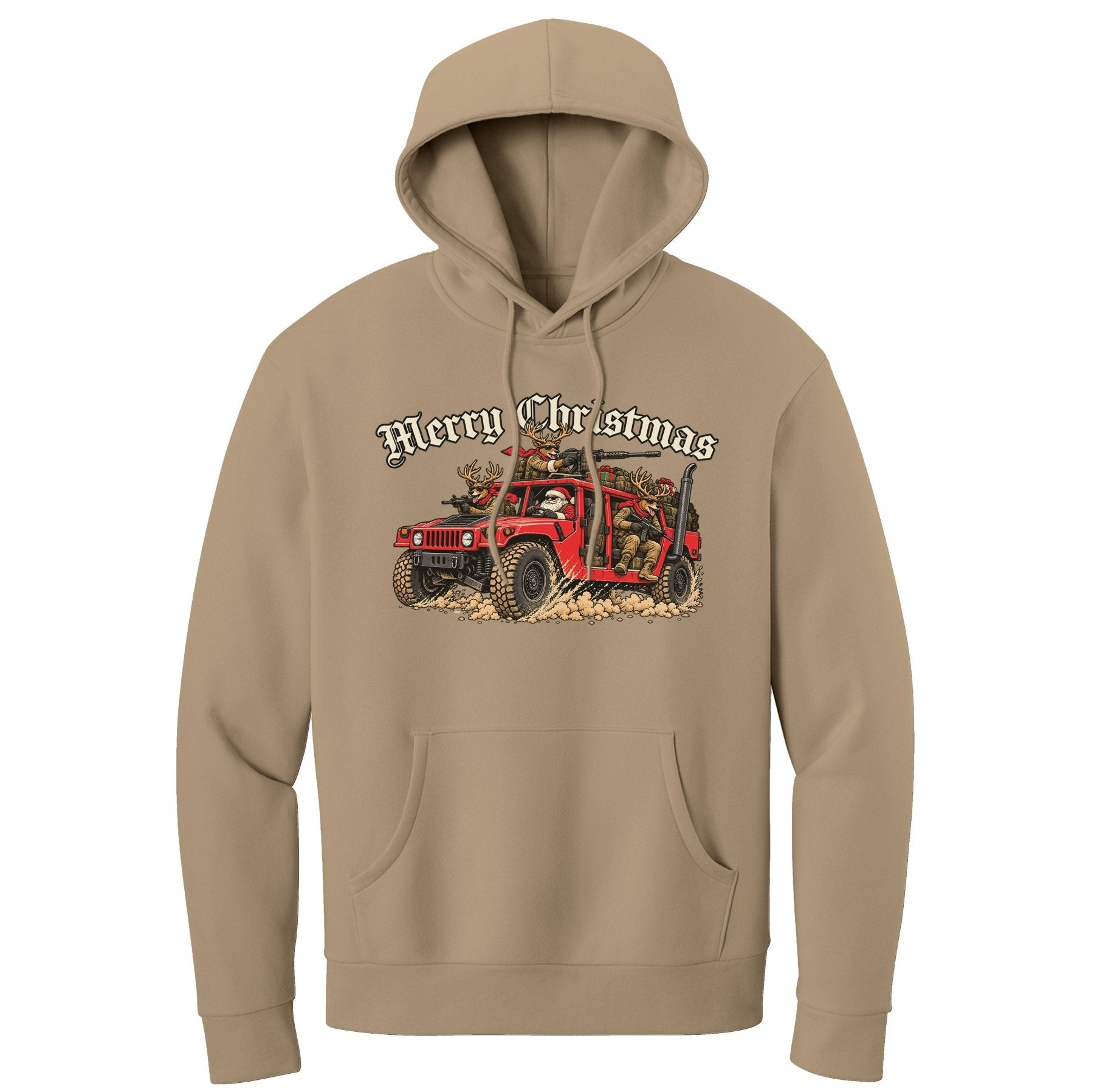 Humvee Santa Hoodie - Small - Hoodie