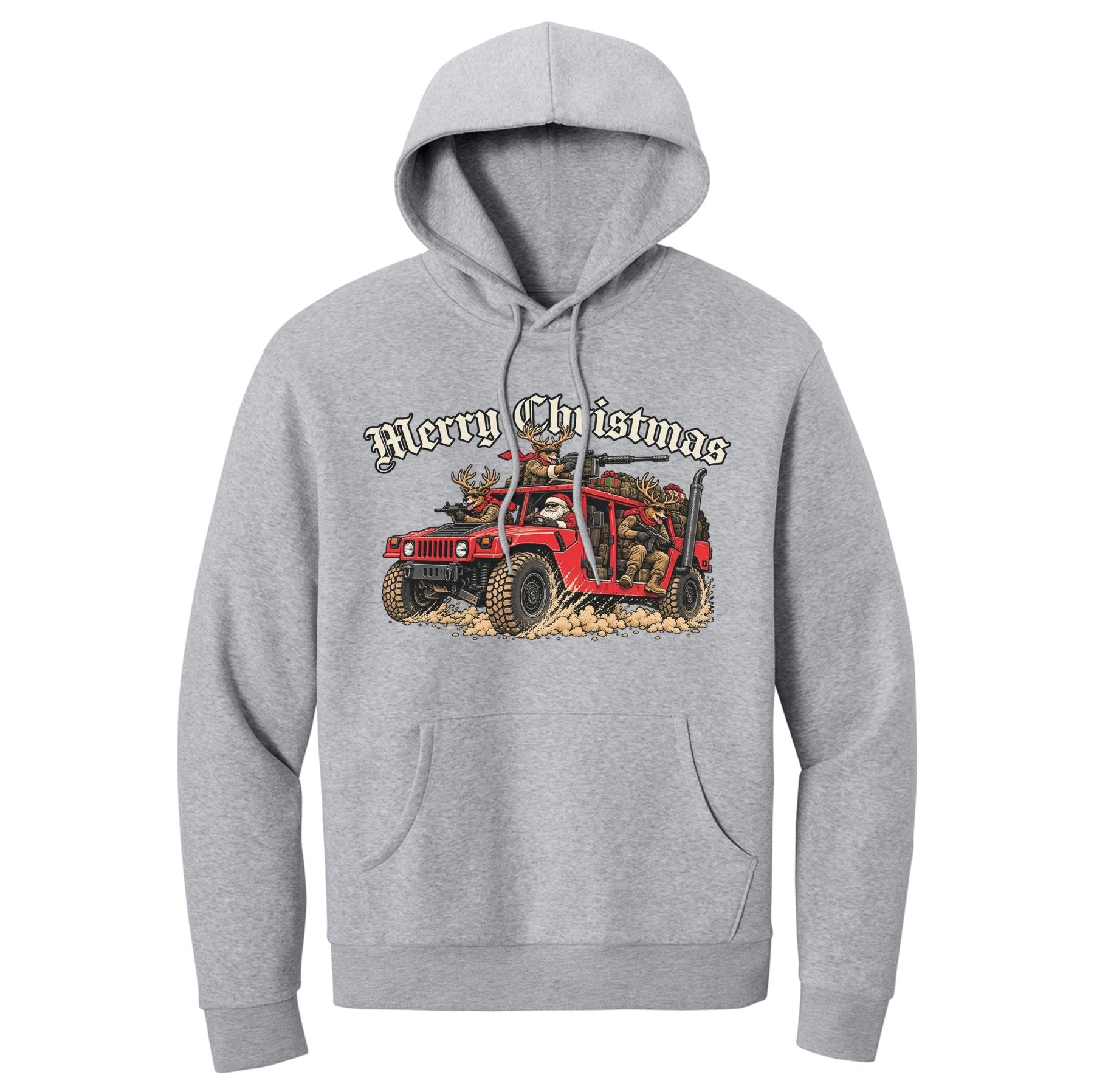 Humvee Santa Hoodie - Small - Hoodie