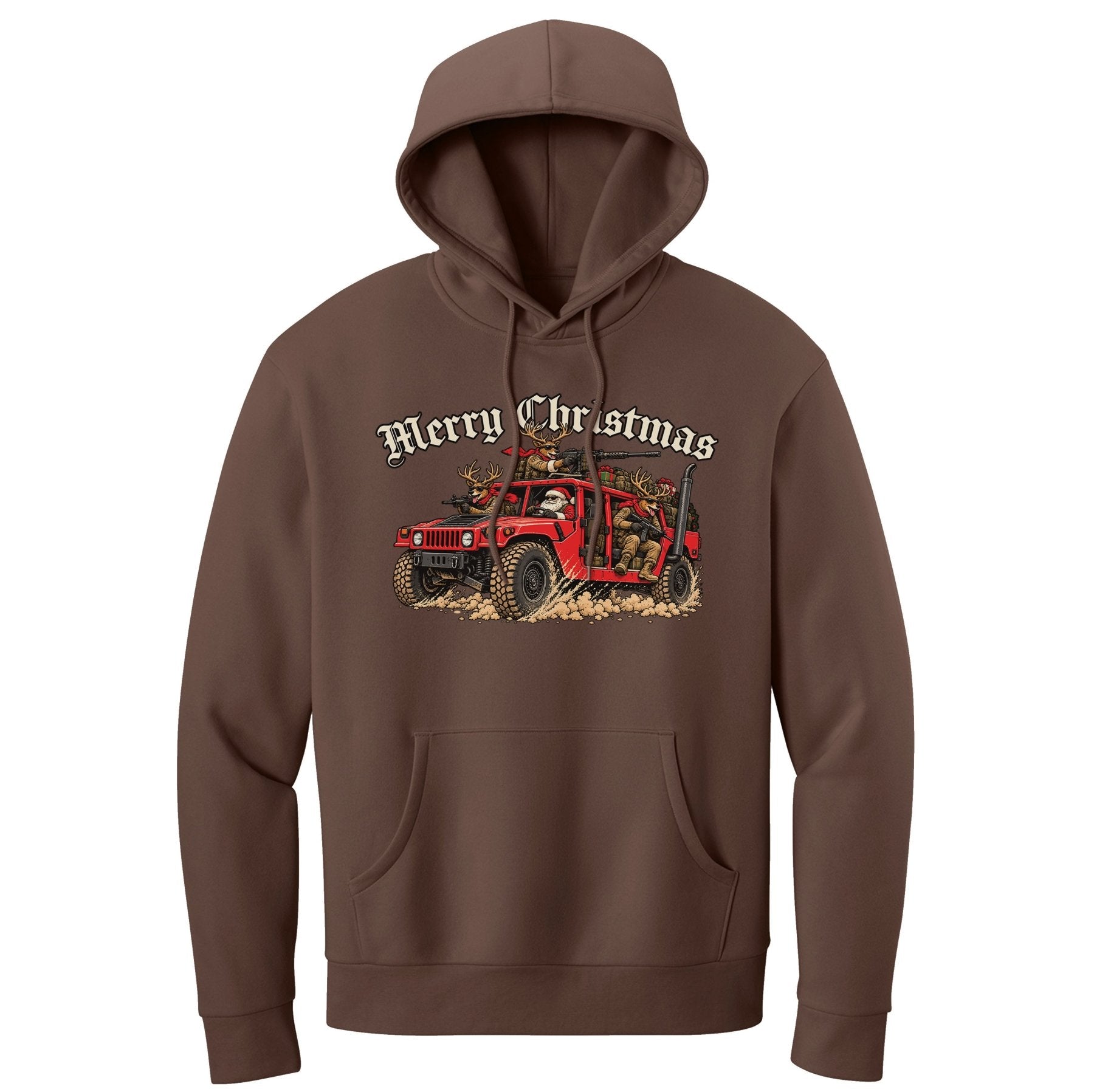 Humvee Santa Hoodie - Small - Hoodie