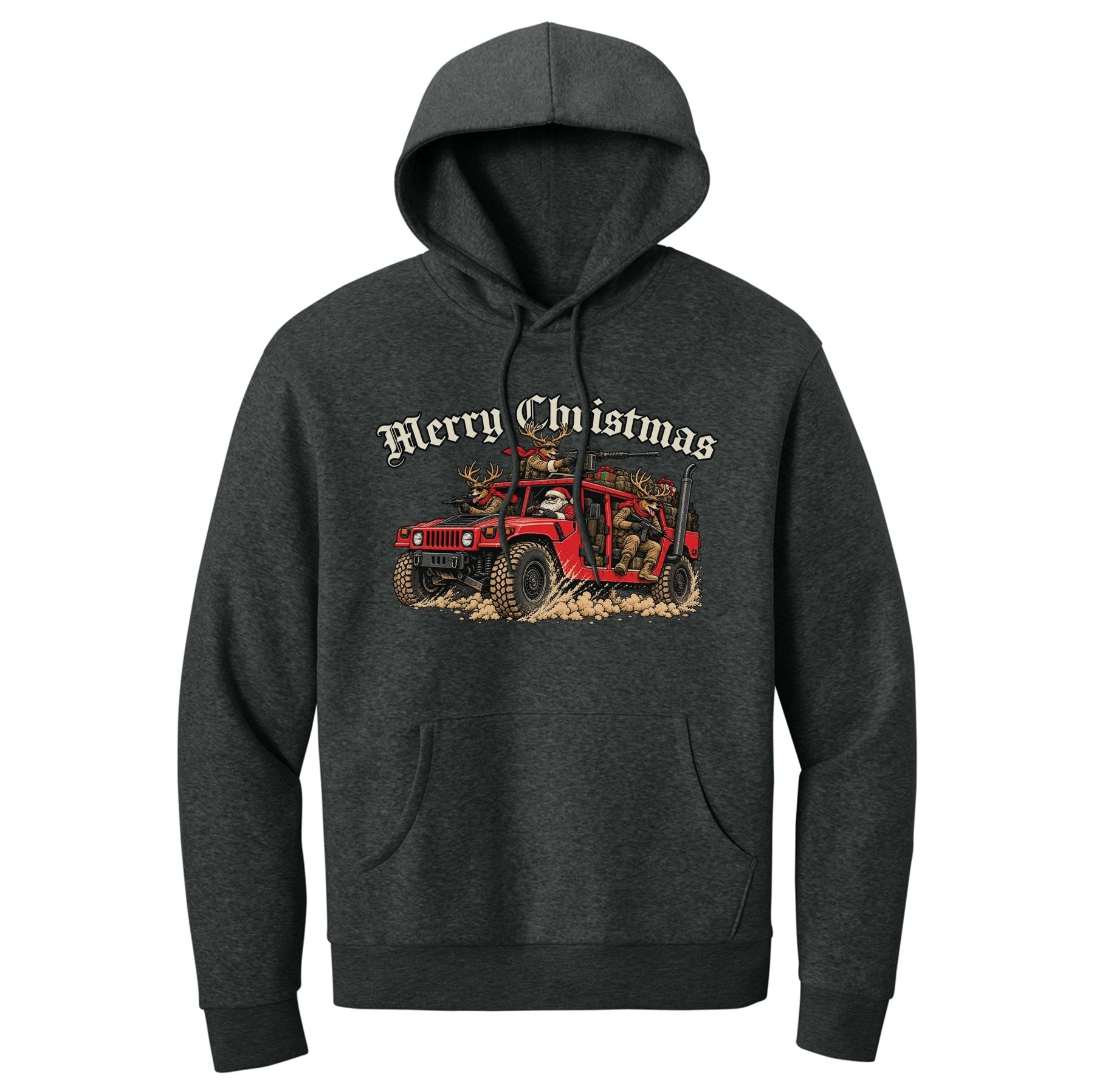 Humvee Santa Hoodie - Small - Hoodie