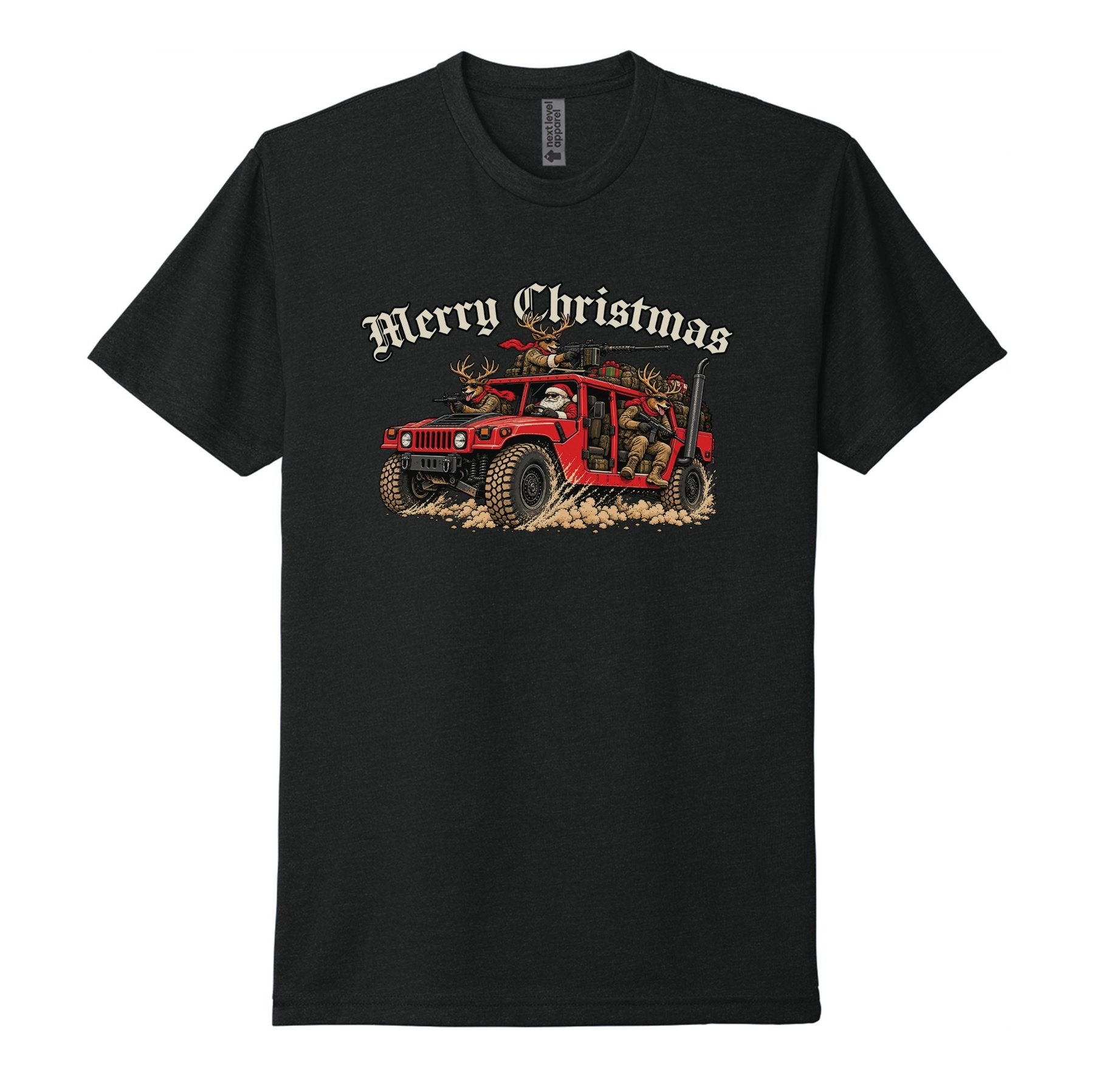 Humvee Santa Tee - Small - Shirt