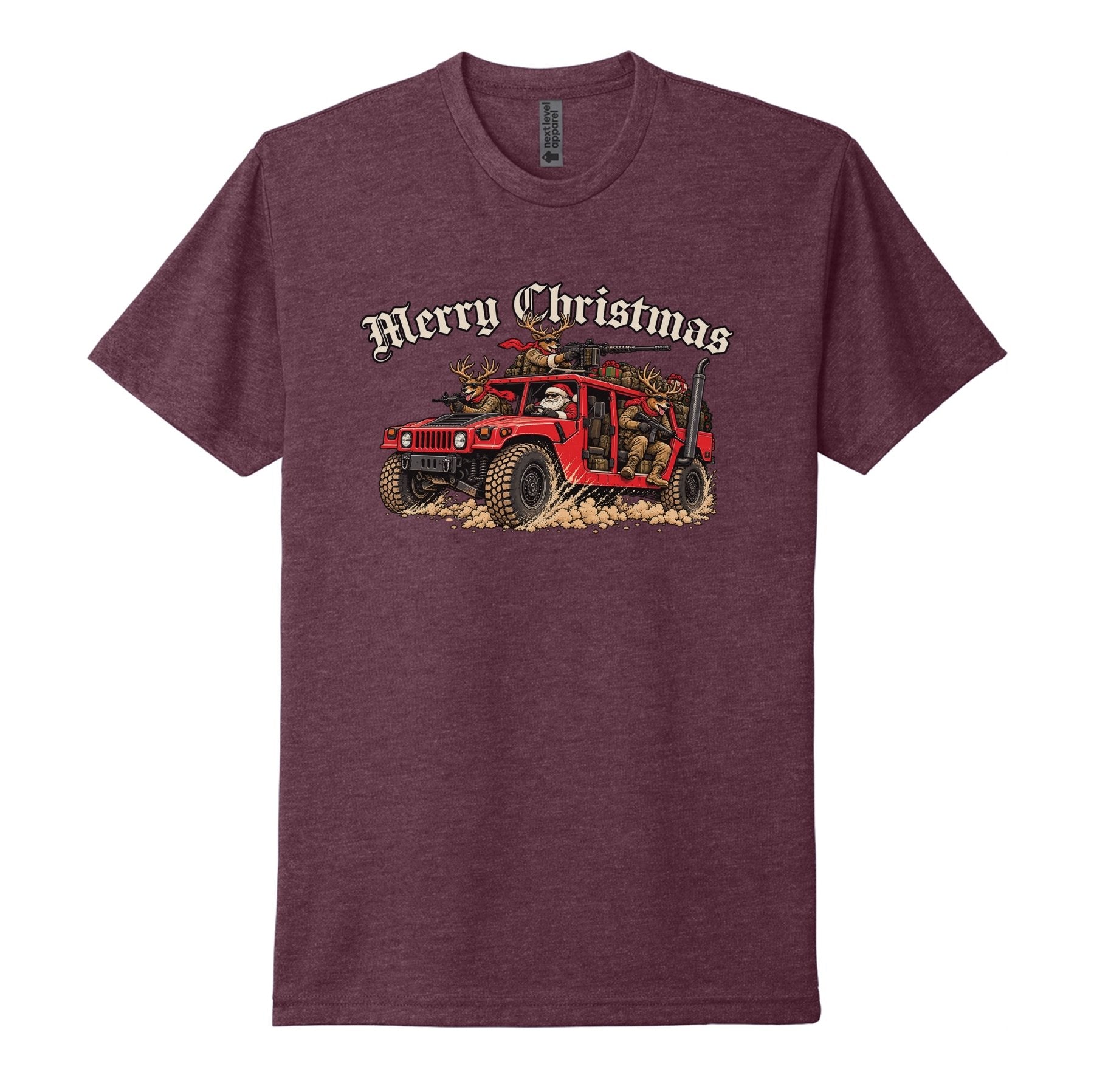 Humvee Santa Tee - Small - Shirt