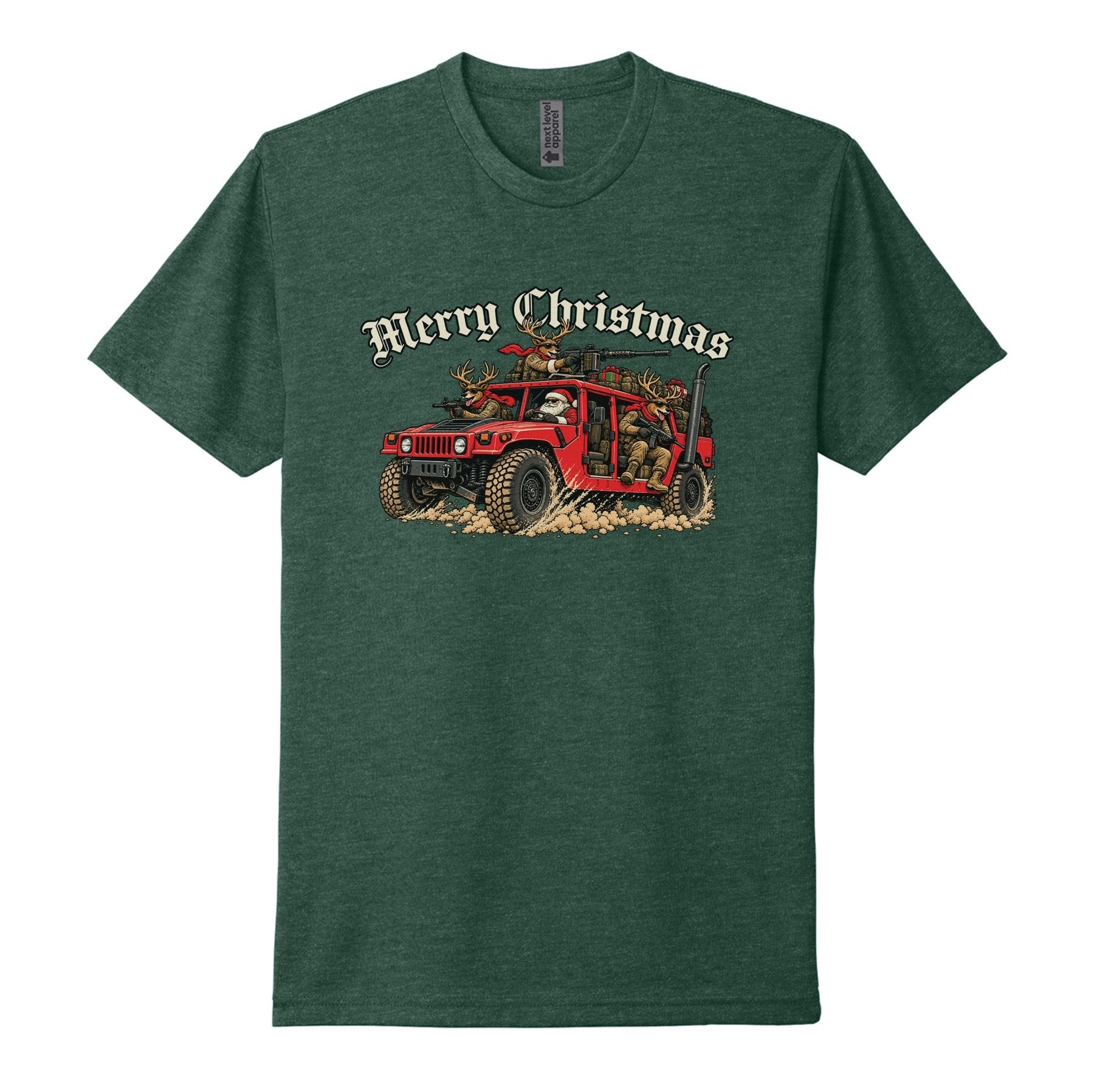 Humvee Santa Tee - Small - Shirt