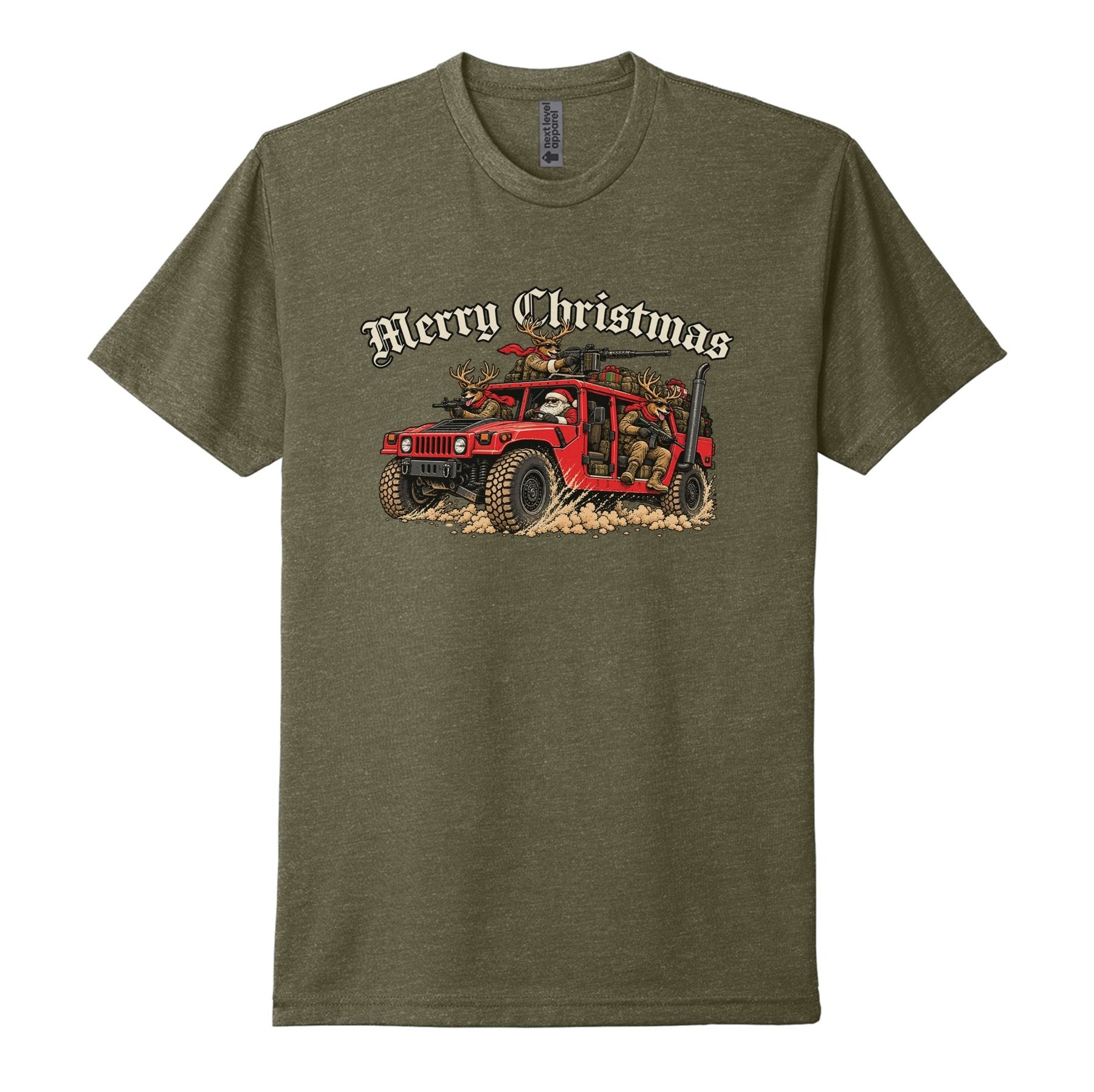 Humvee Santa Tee - Small - Shirt